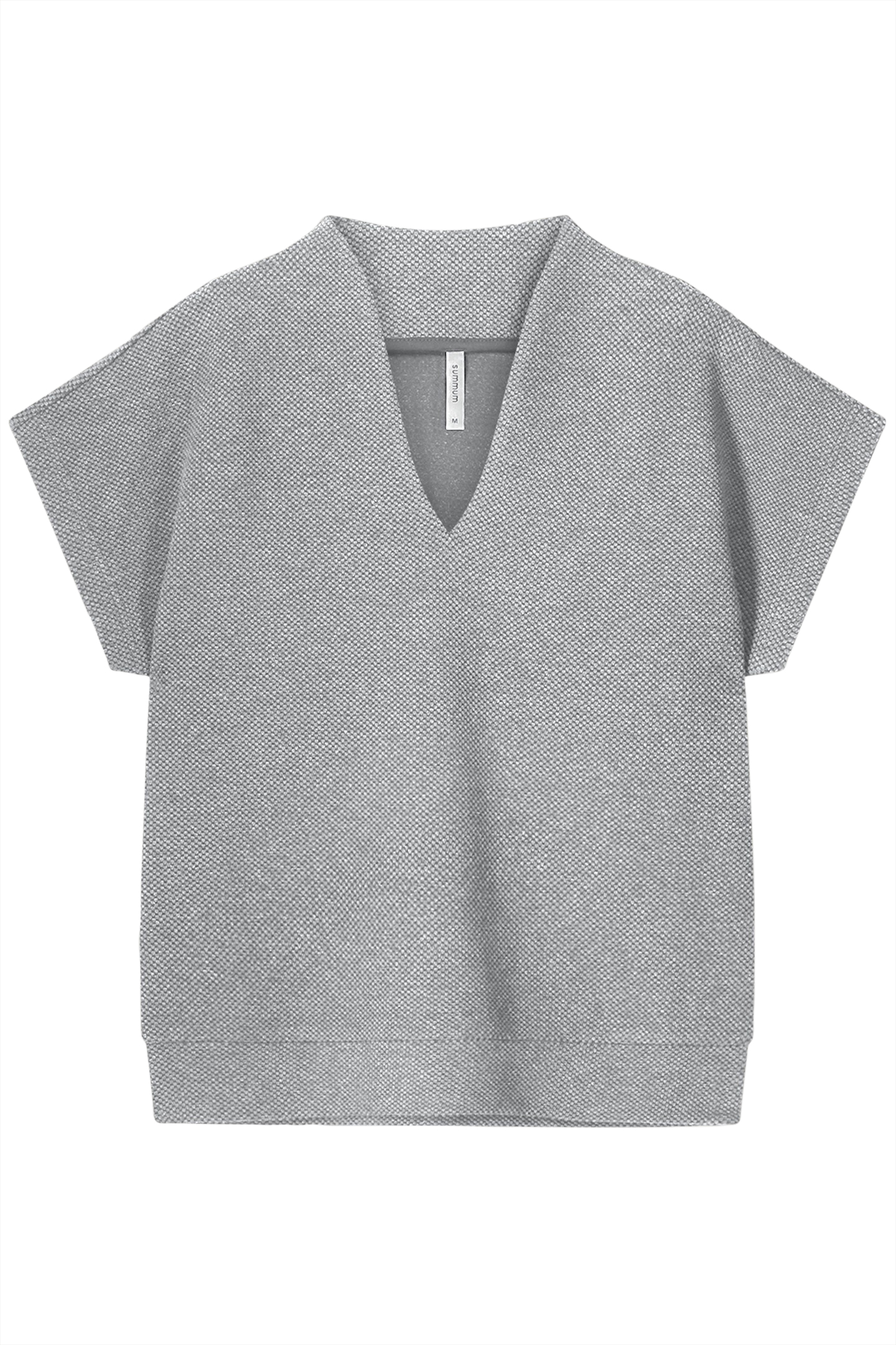 SHORT SLEEVE TOP NEW WAFFLE GREYS 1