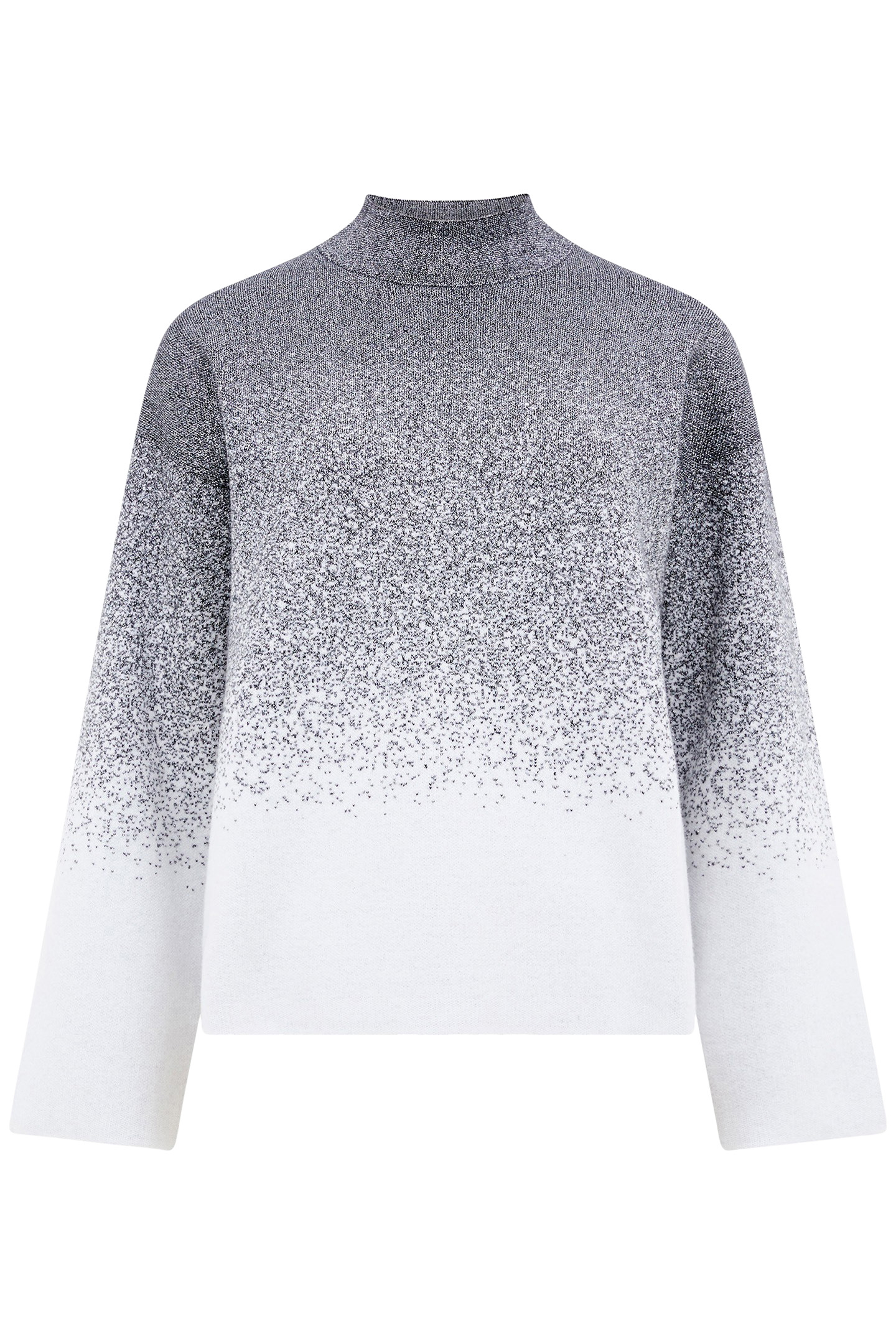 KDAY GRADIENT LS JUMPER BLACKOUT/LINEN WHITE 4