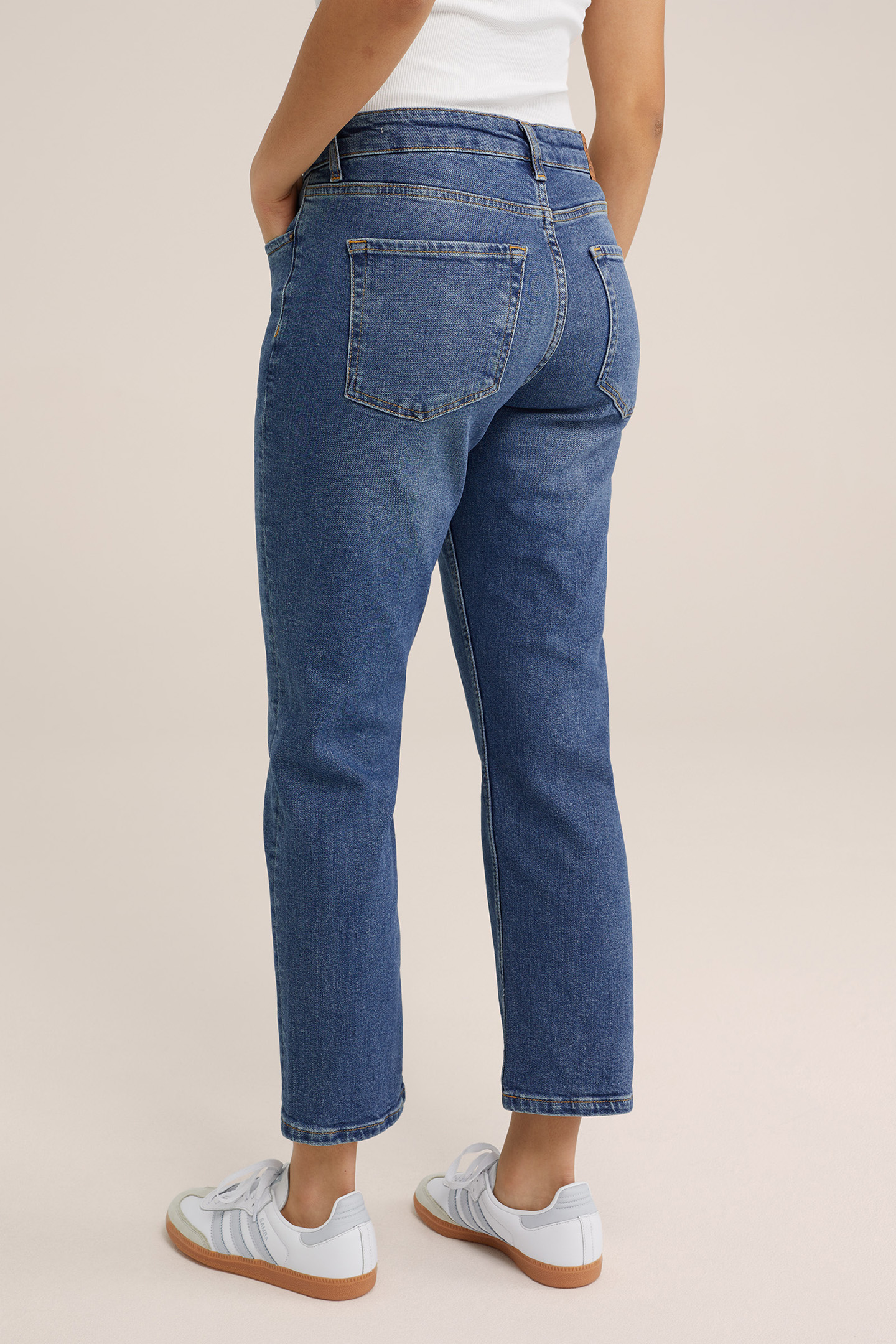 5-POCKET MID WAIST BLUE 2