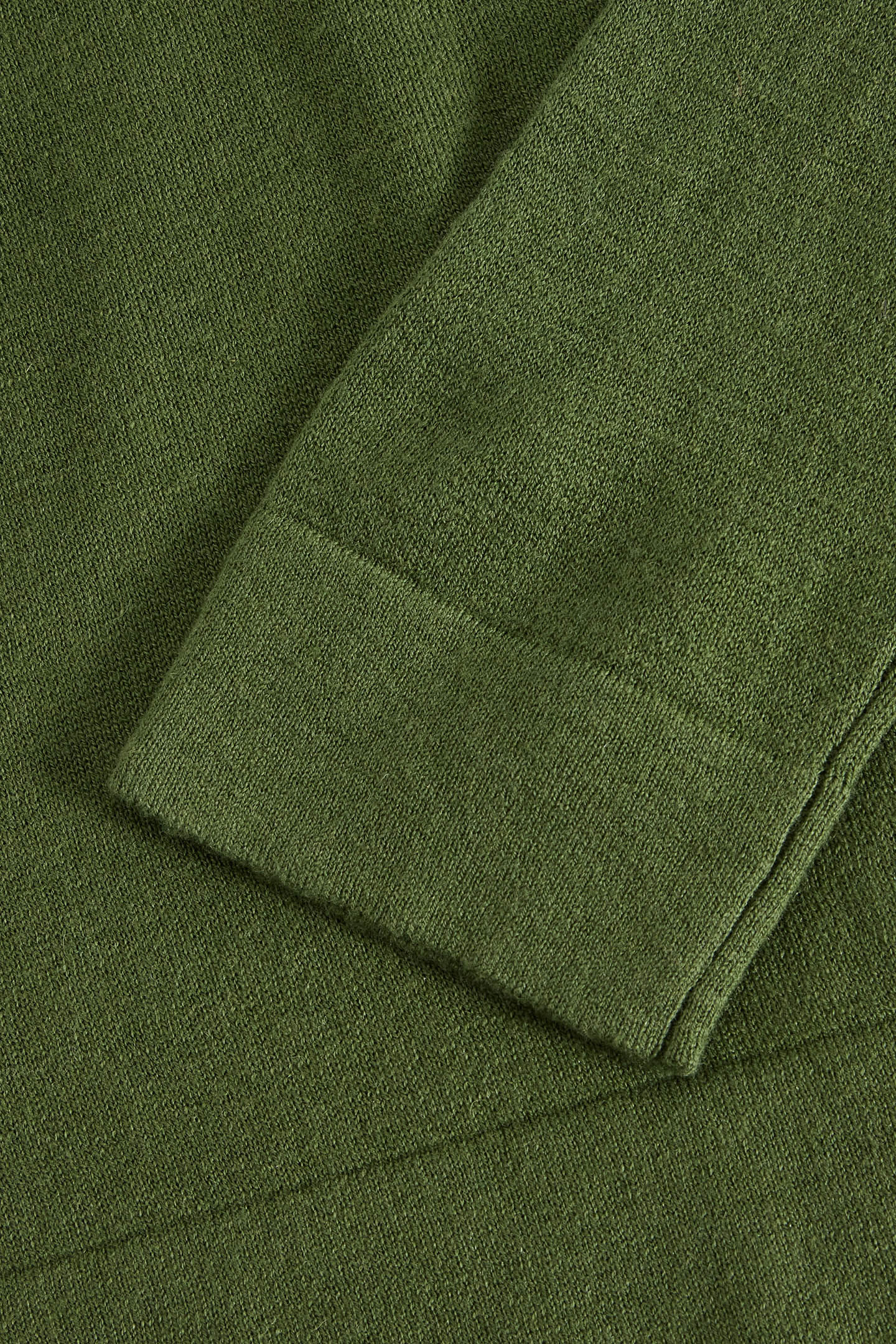 ORLA WOOL COTTON BLEND JUMPER KHAKI GREEN 2