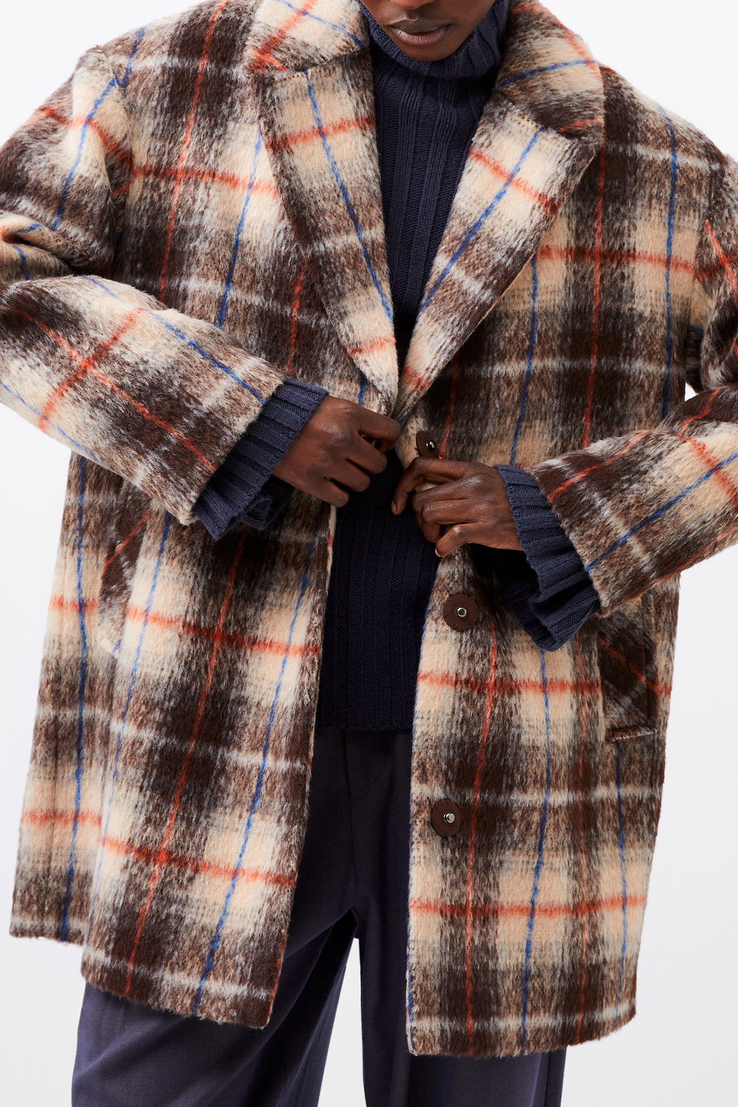 BLAKE CHECK COAT BLACK MULTI 3