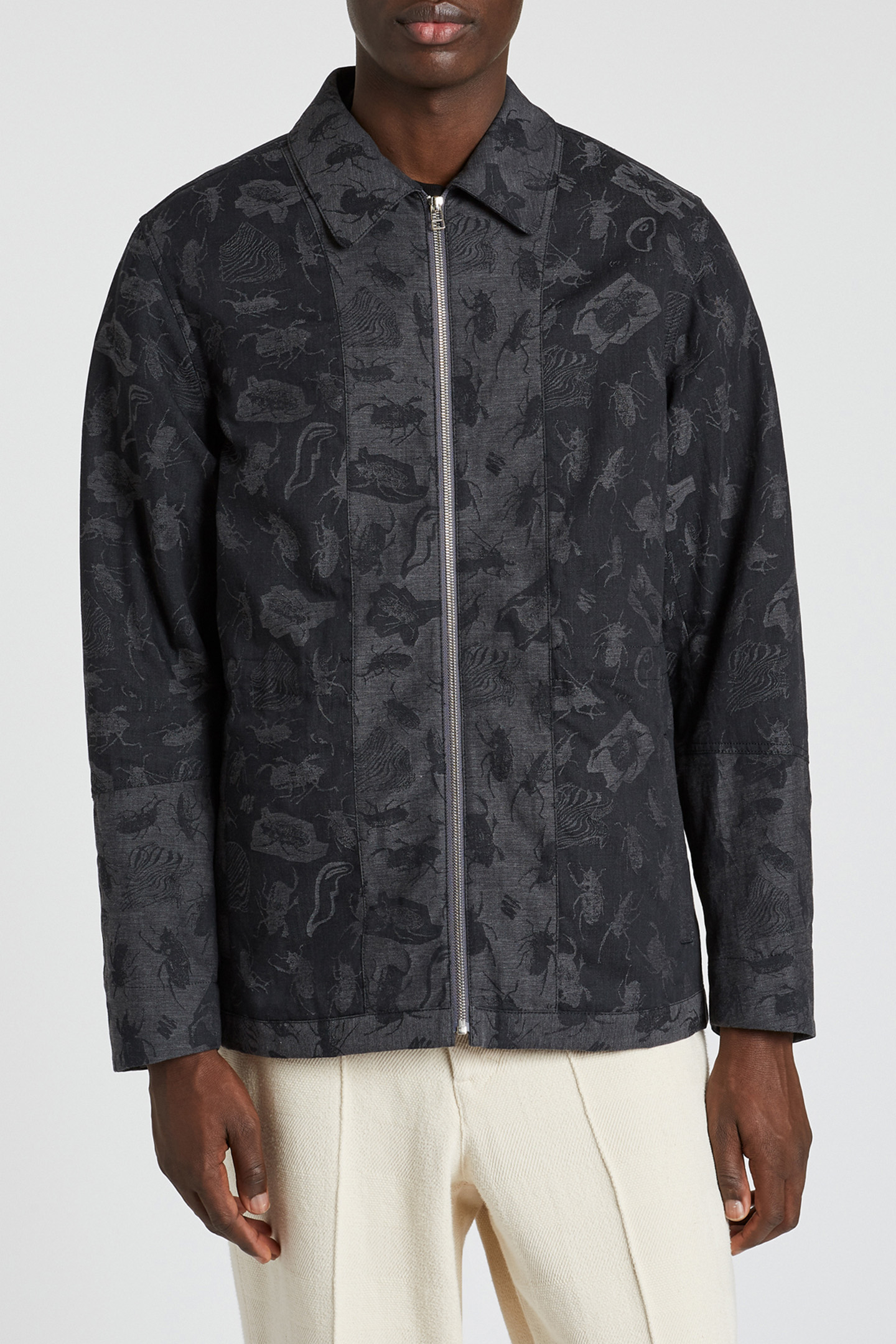 MENS ZIP THRU JACKET BLACK 1