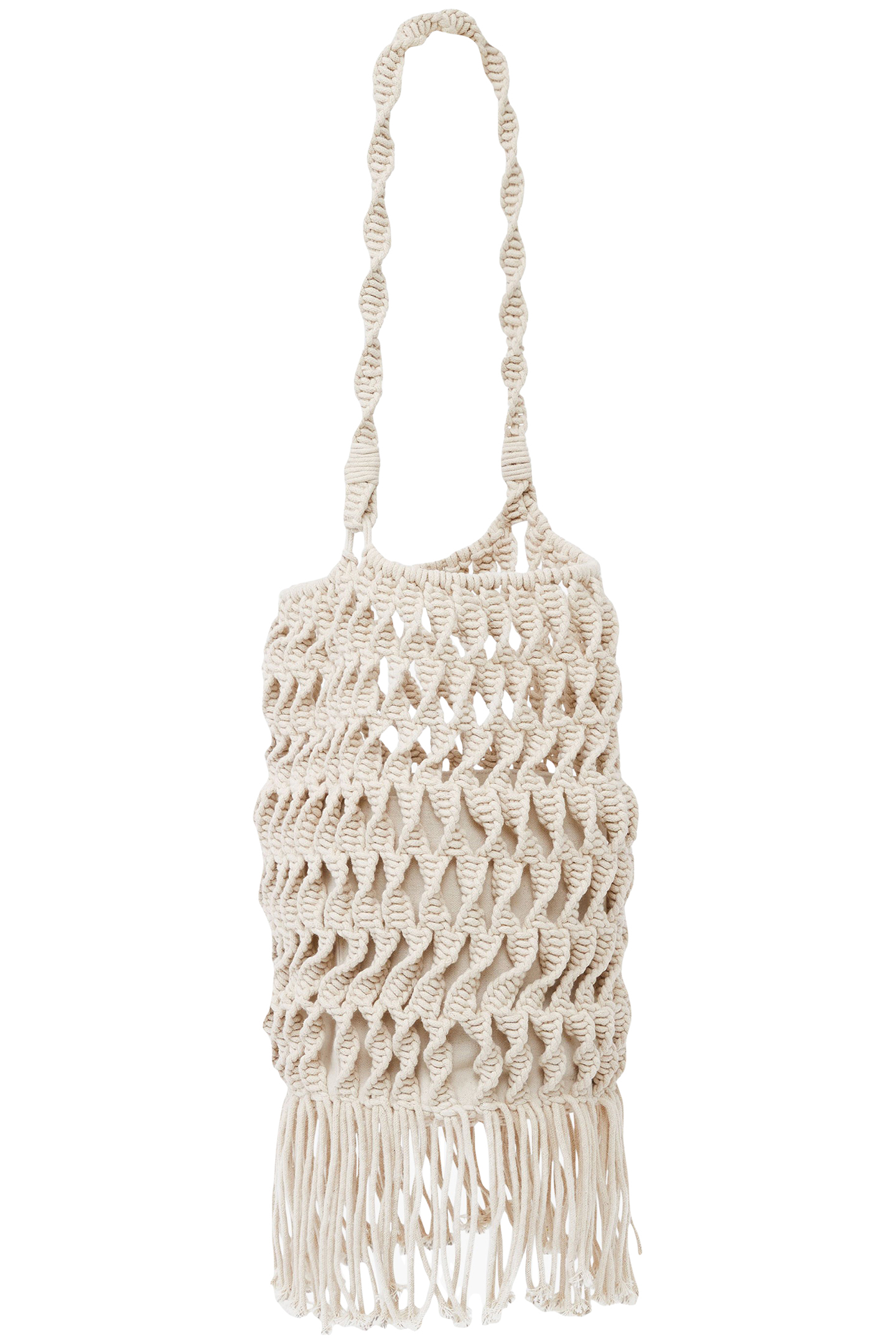 MACRAME BAG ECRU 1