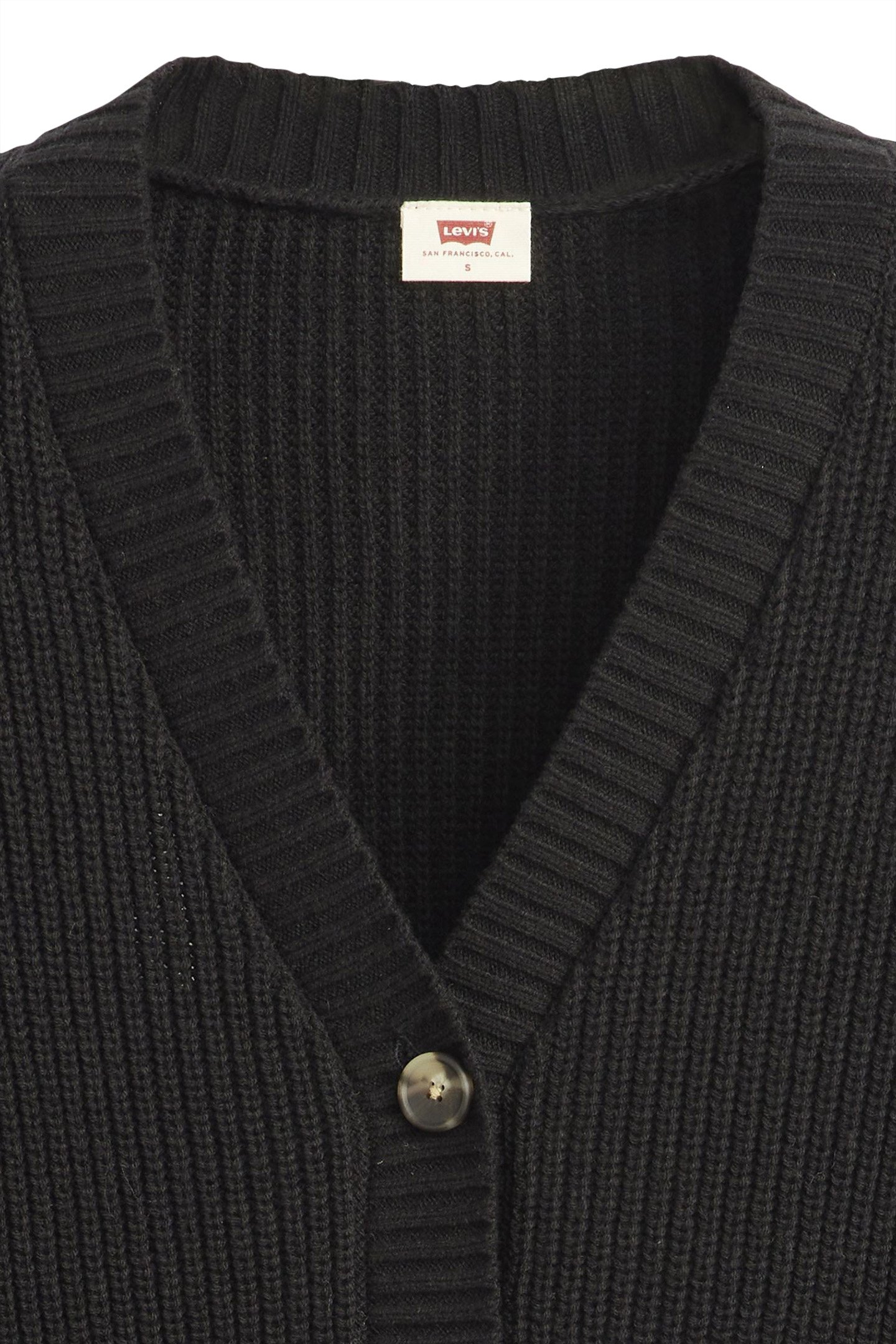 SNOWFLAKE CARDIGAN CAVIAR COTTON/POLY 4