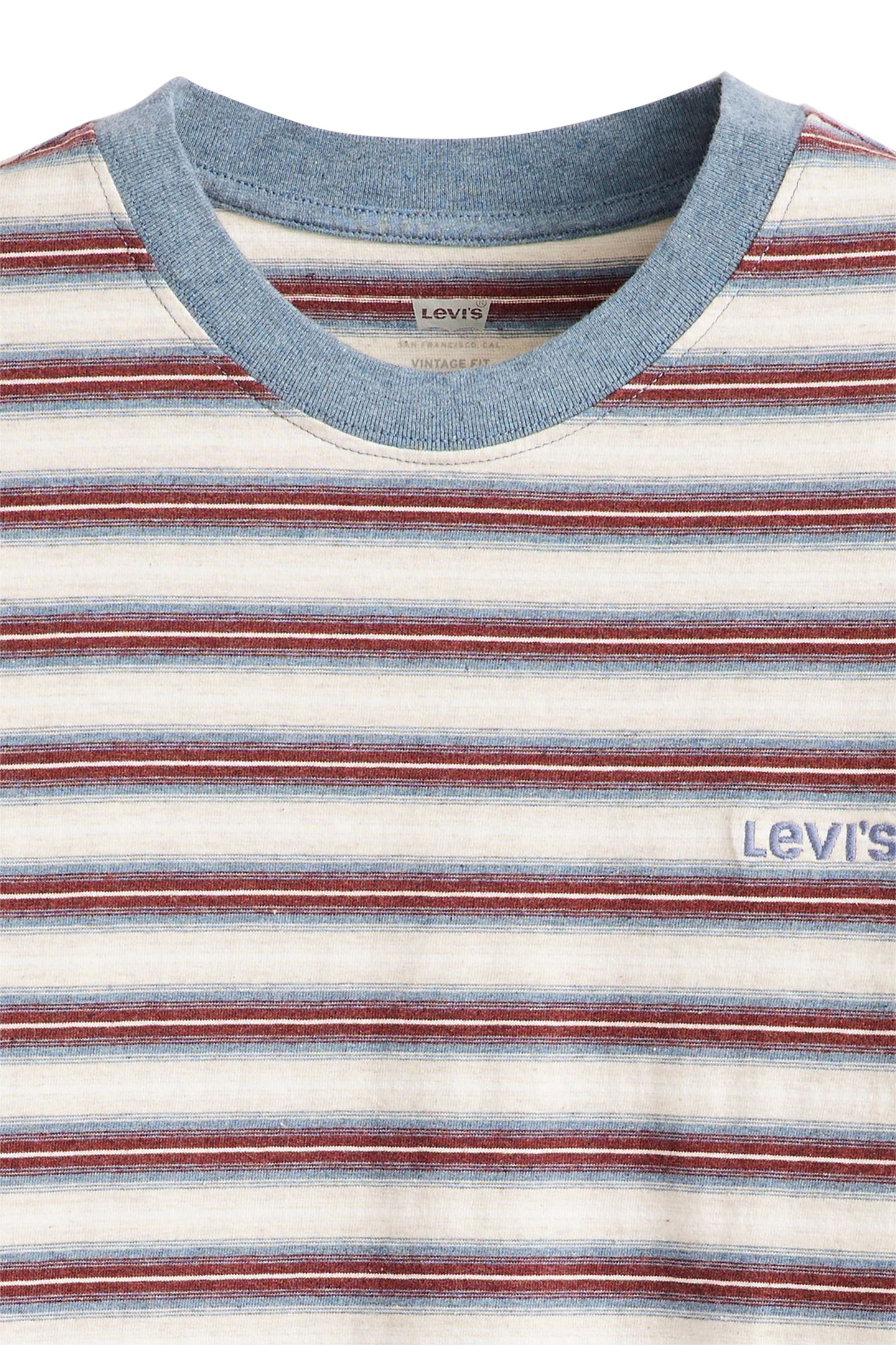 RED TAB VINTAGE TEE BREAK STRIPE PORRIDGE 6