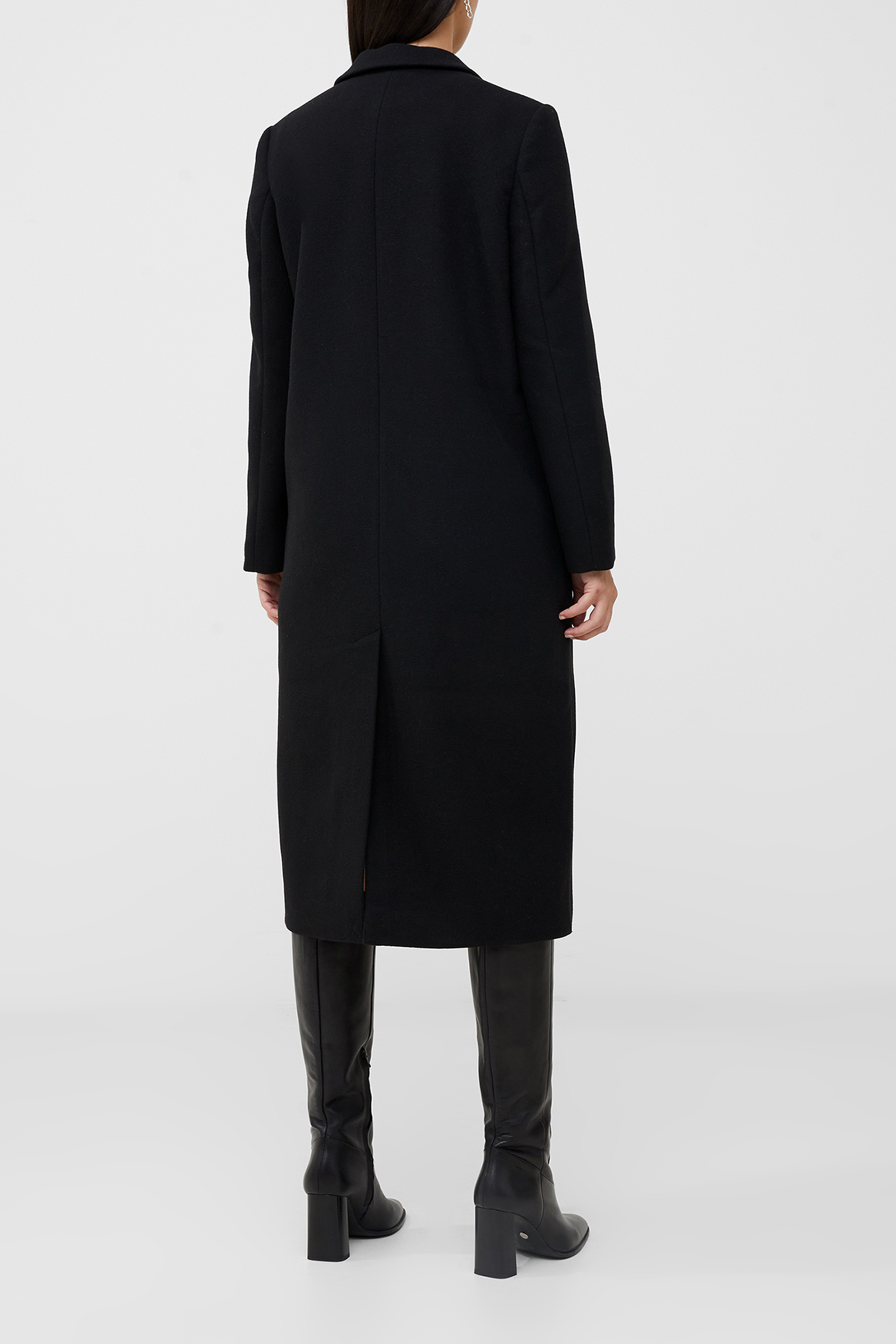 FAWN FELT COAT BLACK 2