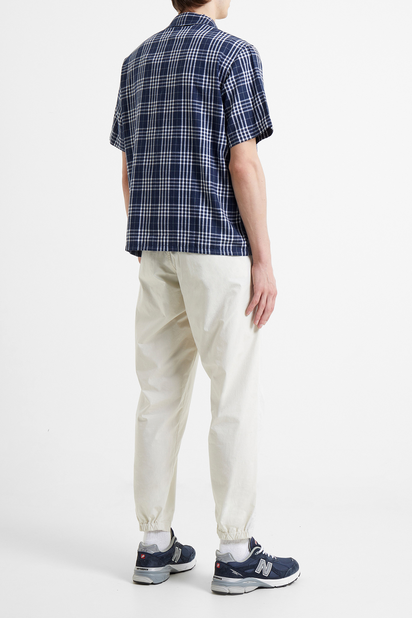 PENDINE CHECK SS SHIRT MARINE MULTI 2