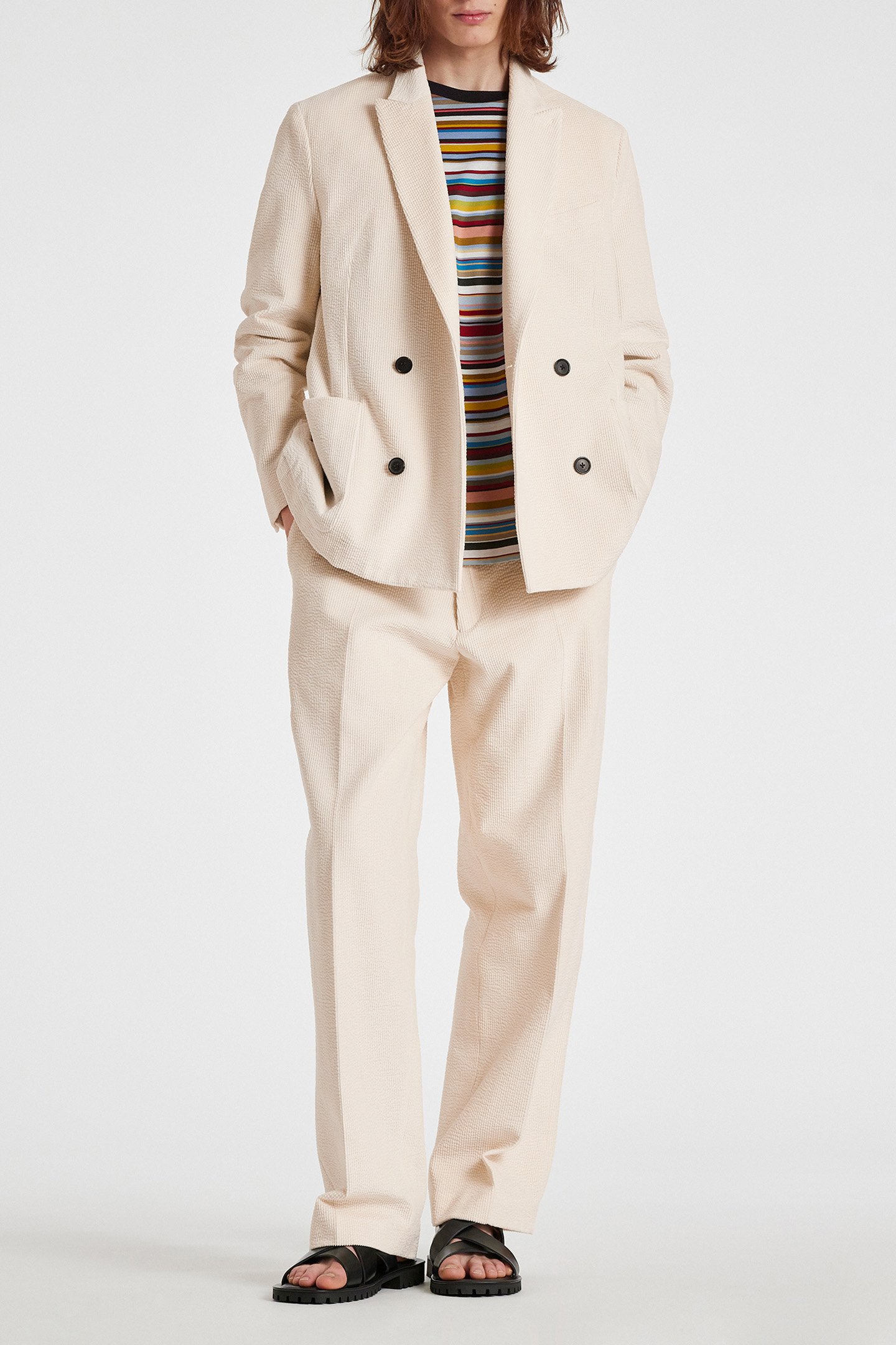 MENS POP DB JACKET OFF WHITE 3