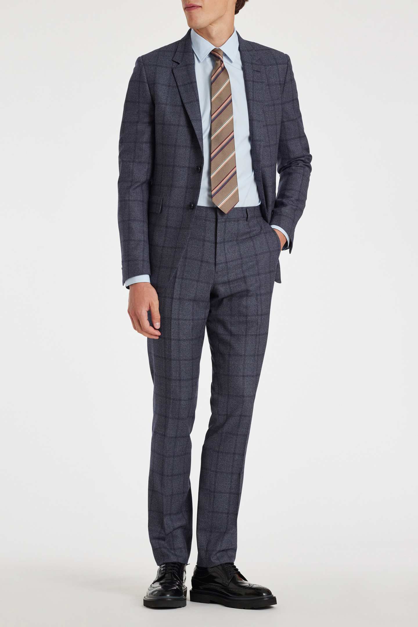 SLIM FIT 2 BUTTON SUIT NAVY 1