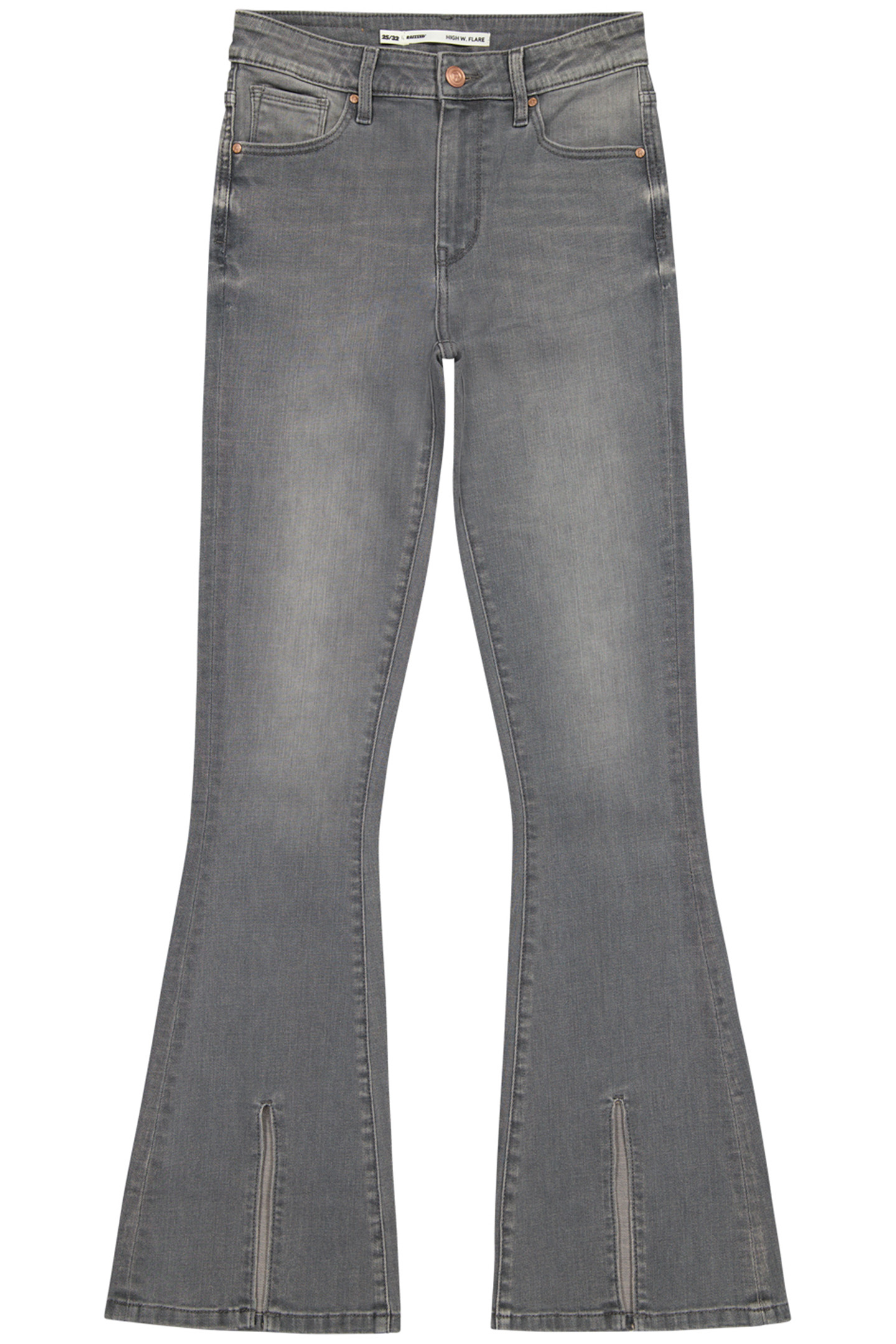 SUNRISE SPLIT JEANS MID GREY STONE 1