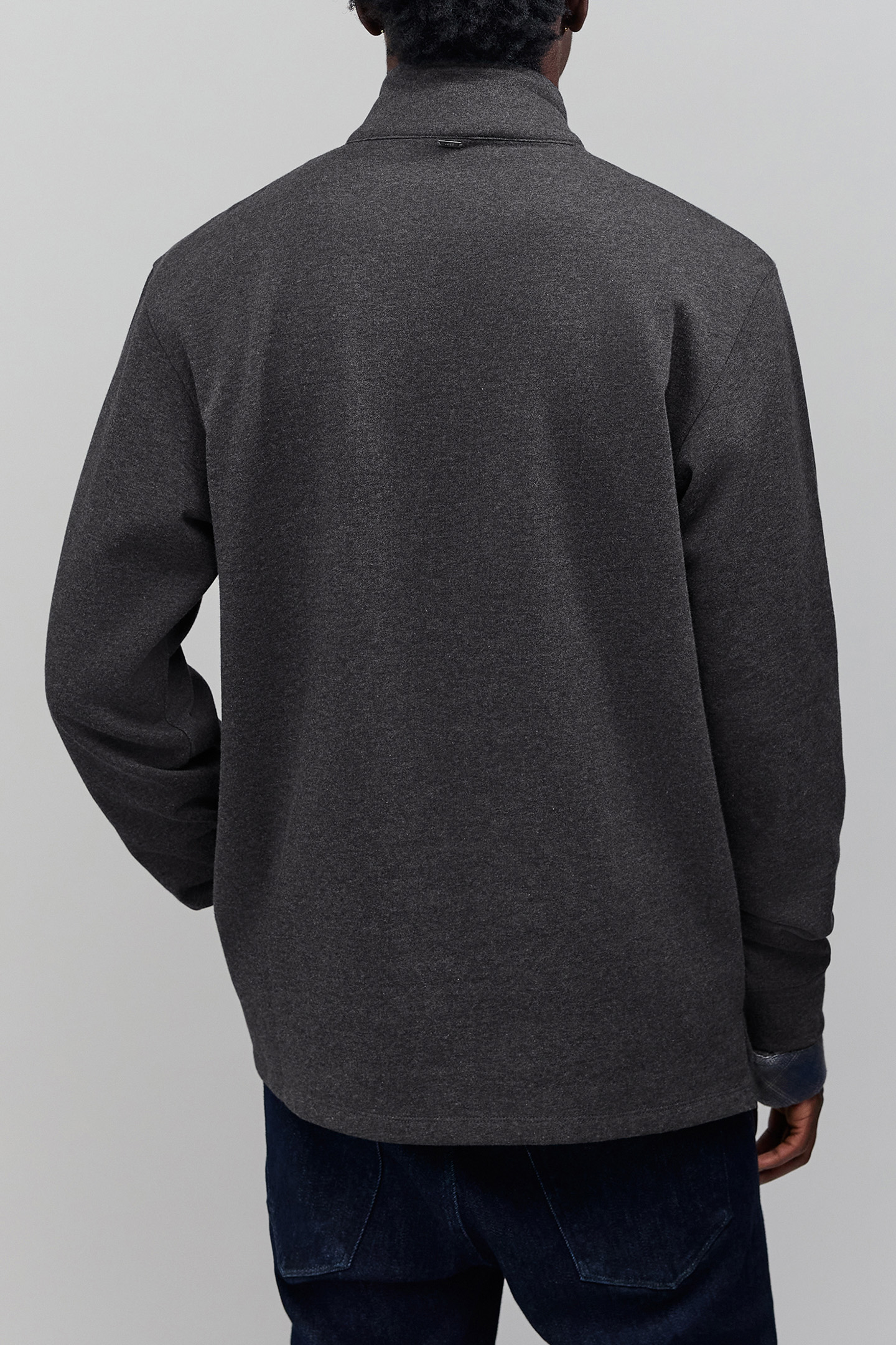 GRAPHITE TRUCKER-NECK SWEATSHIRT 2