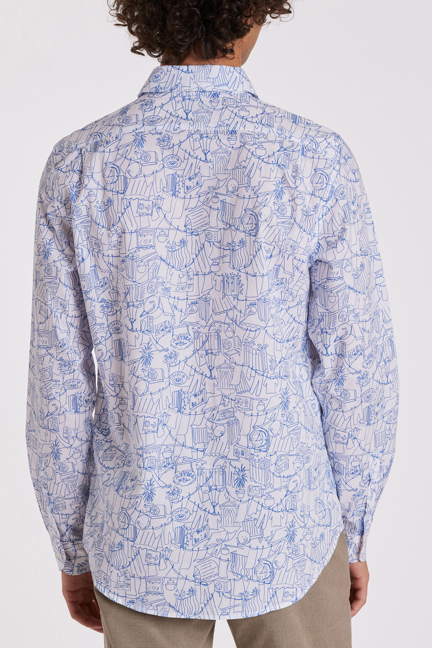 MENS LS TAILORED FIT SHIRT BLUE 2