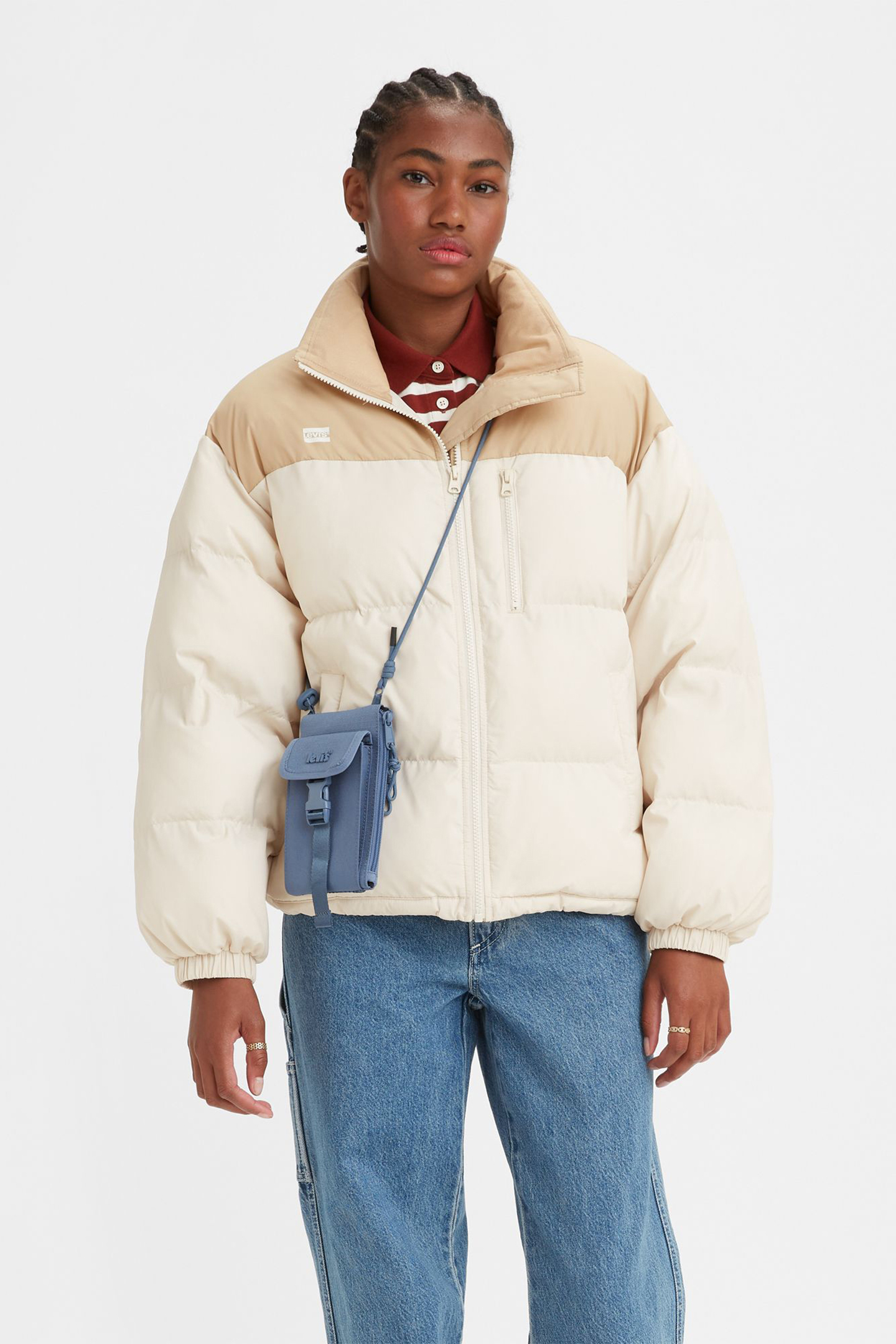 NOE SHORT PUFFER IN BEIGE 1
