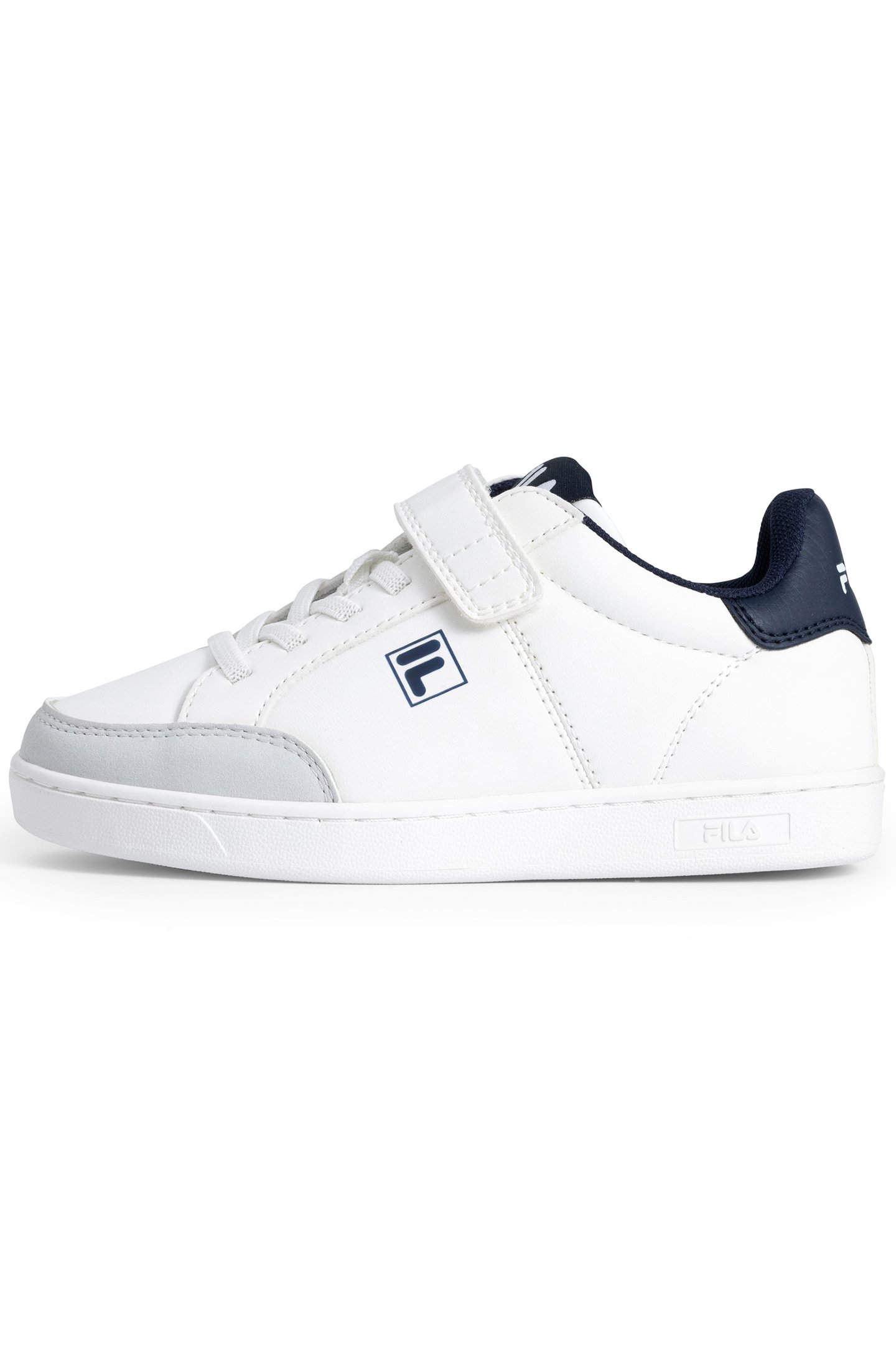 BOYS COURTBAY VELCRO KIDS WHITE-FILA NAVY by FILA