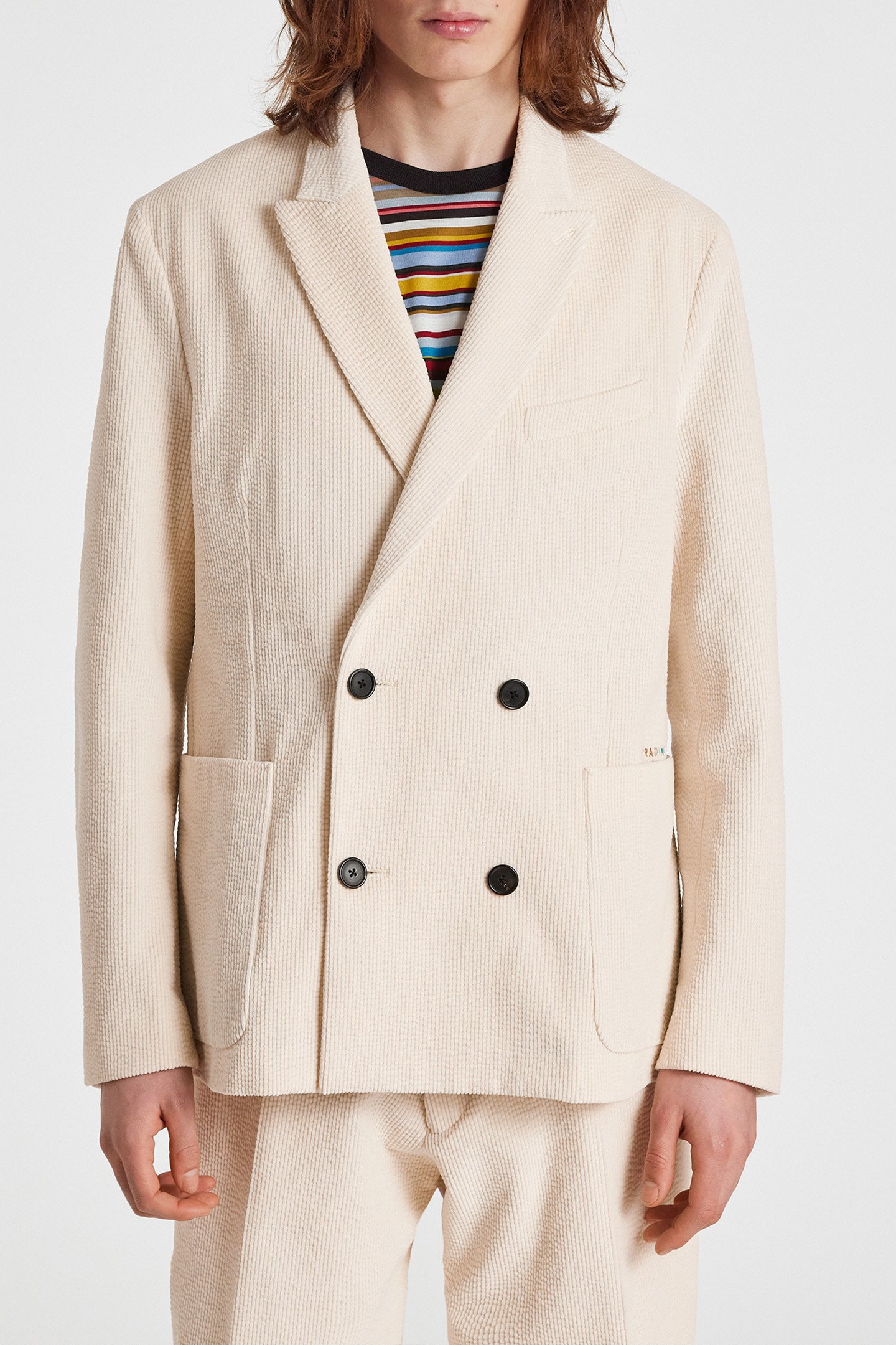 MENS POP DB JACKET OFF WHITE 1