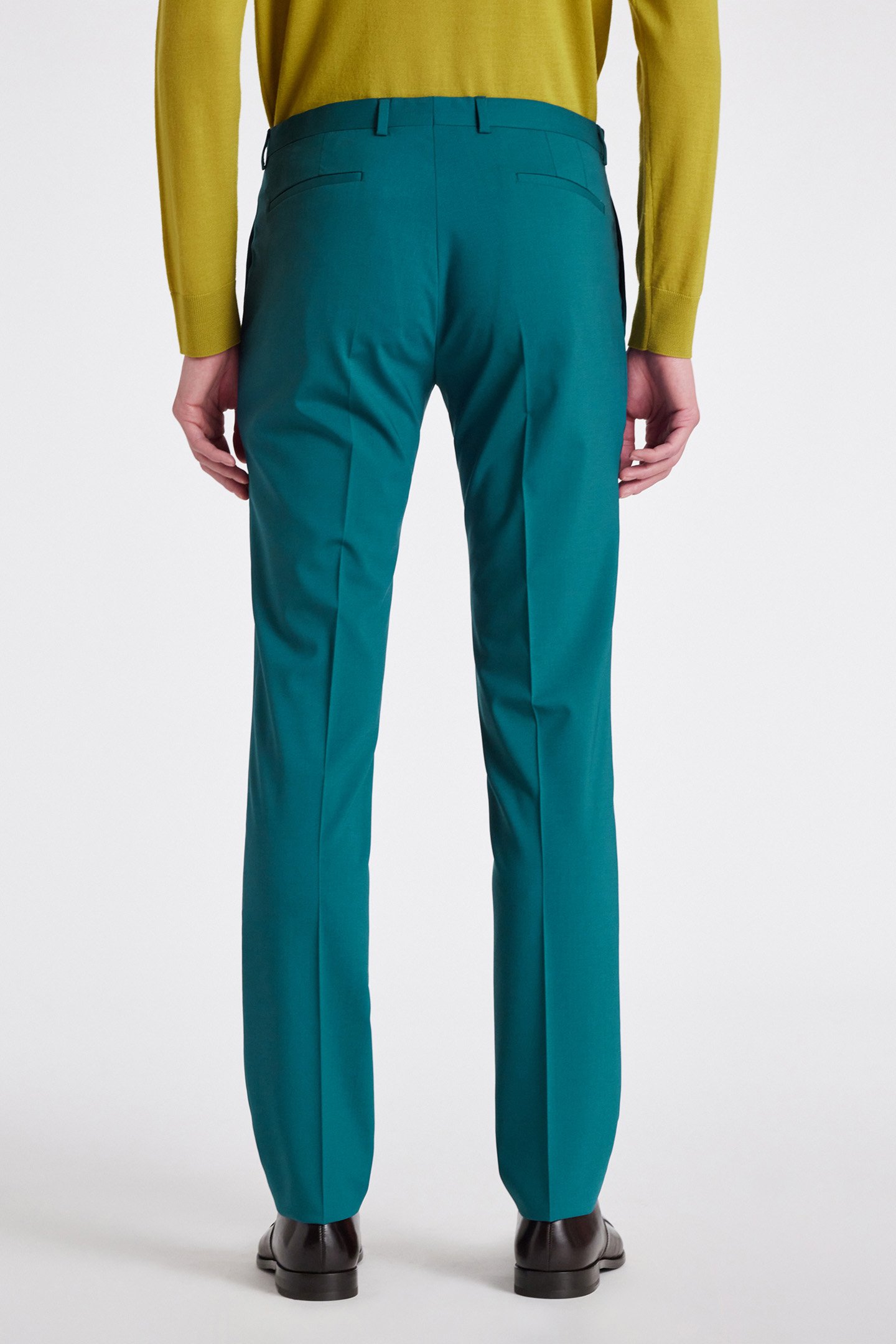 SLIM FIT 2 BUTTON SUIT PETROL BLUE 7