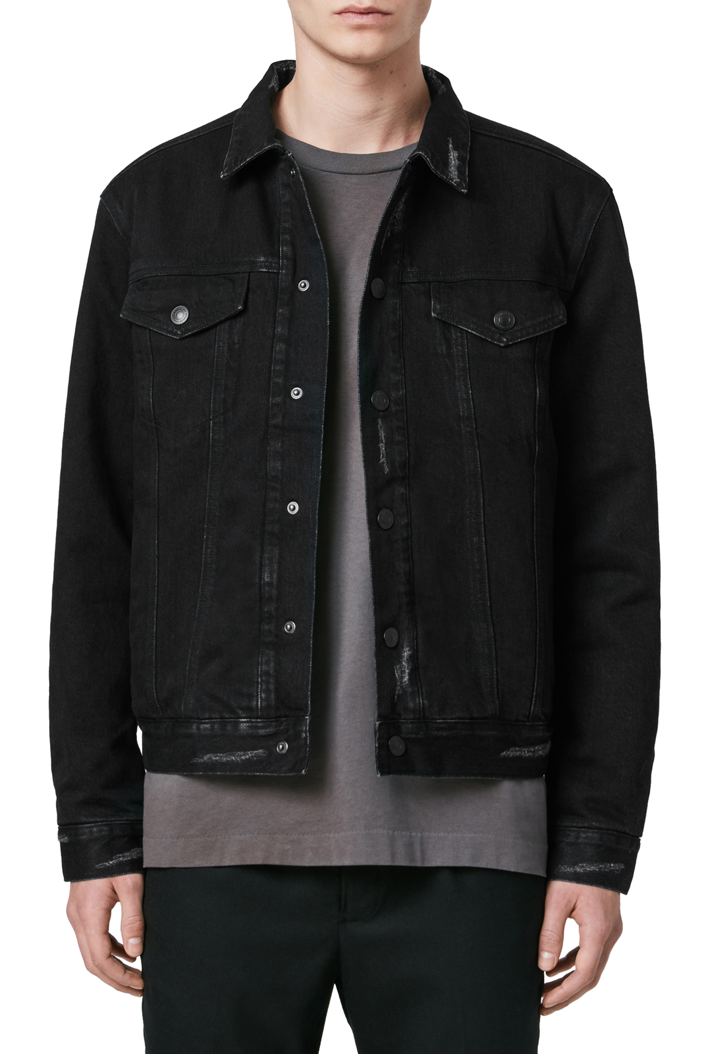 BRIND JACKET WASHED BLACK/BLACK 1