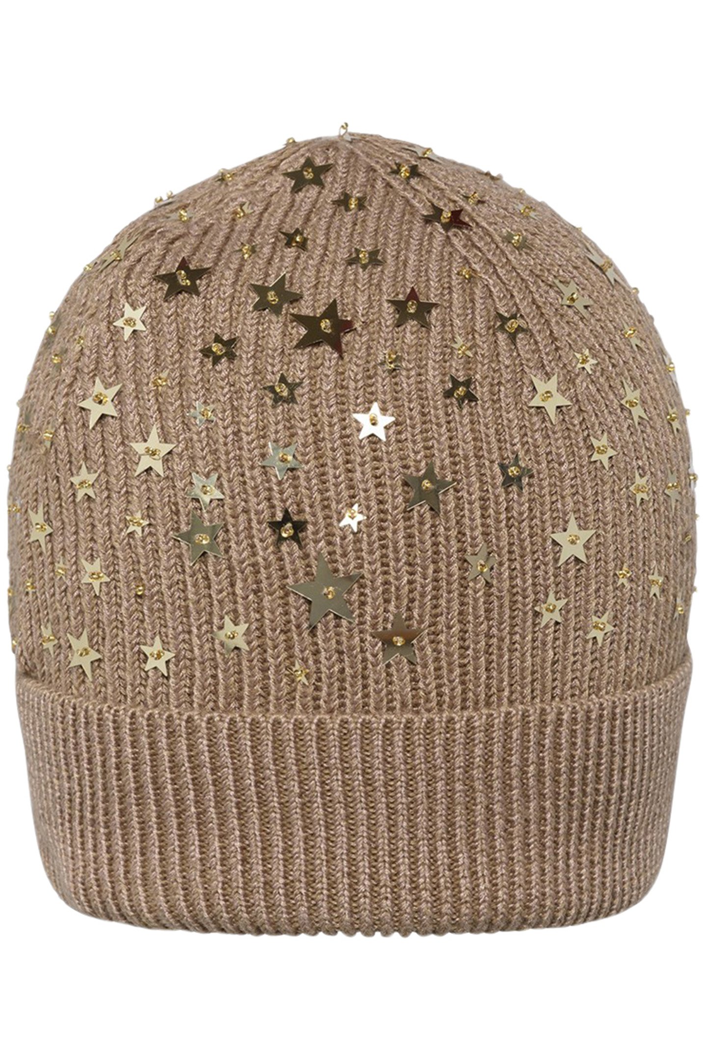 MACEY STAR EMBROIDERY HAT CAMEL by French Connection