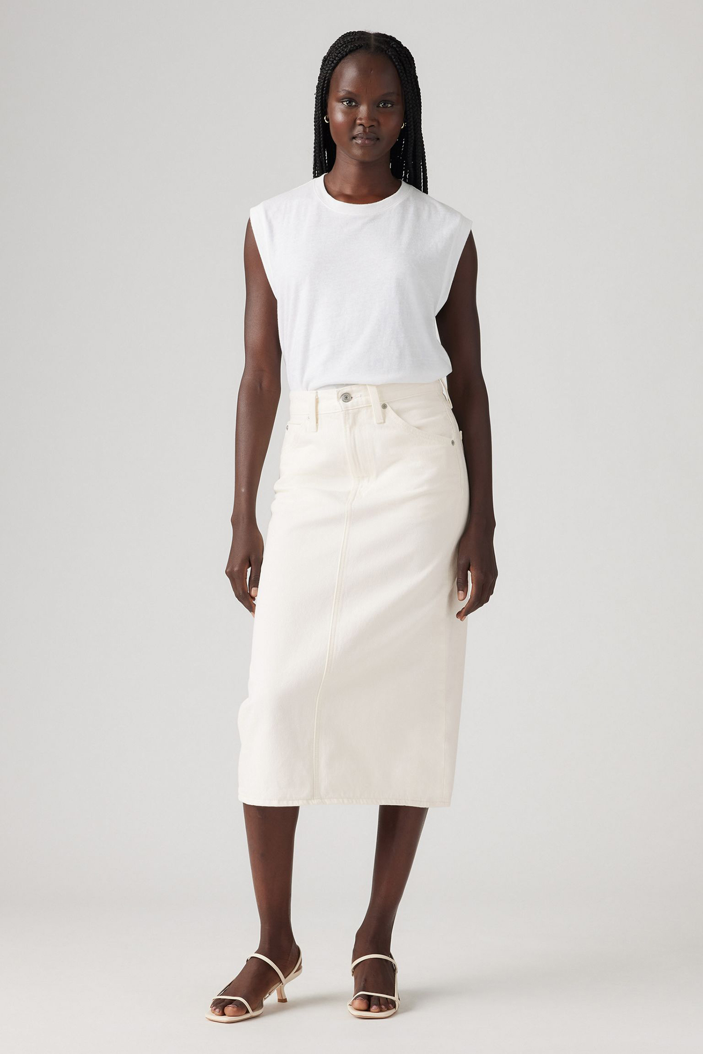 HR BACK SLIT SKIRT SNOWING IN LA by Levi's
