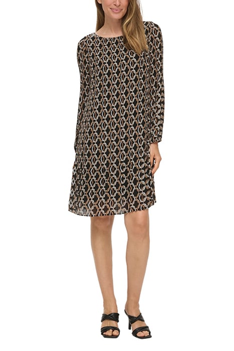 S.OLIVER DRESS GREY/BLACK 1