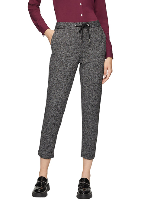 S.OLIVER PANTS 7/8 GREY/BLACK 1