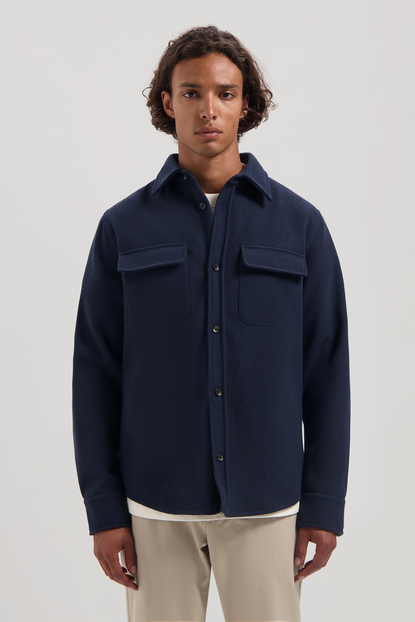 DS_ULRIK OVERSHIRT DK. NAVY 1