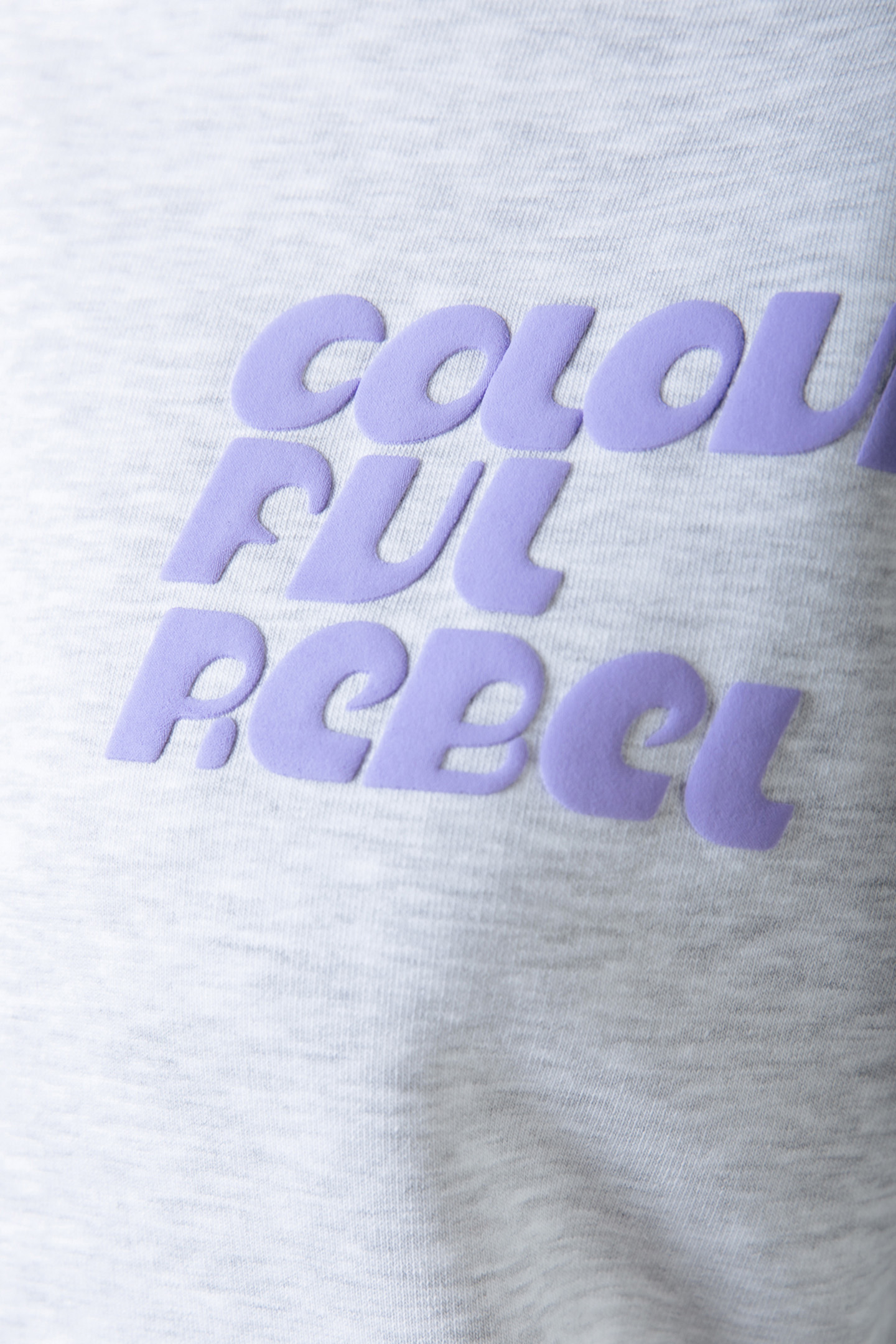 PUFF LOGO RELAXED SWEAT LIGHT GREY MELANGE 3
