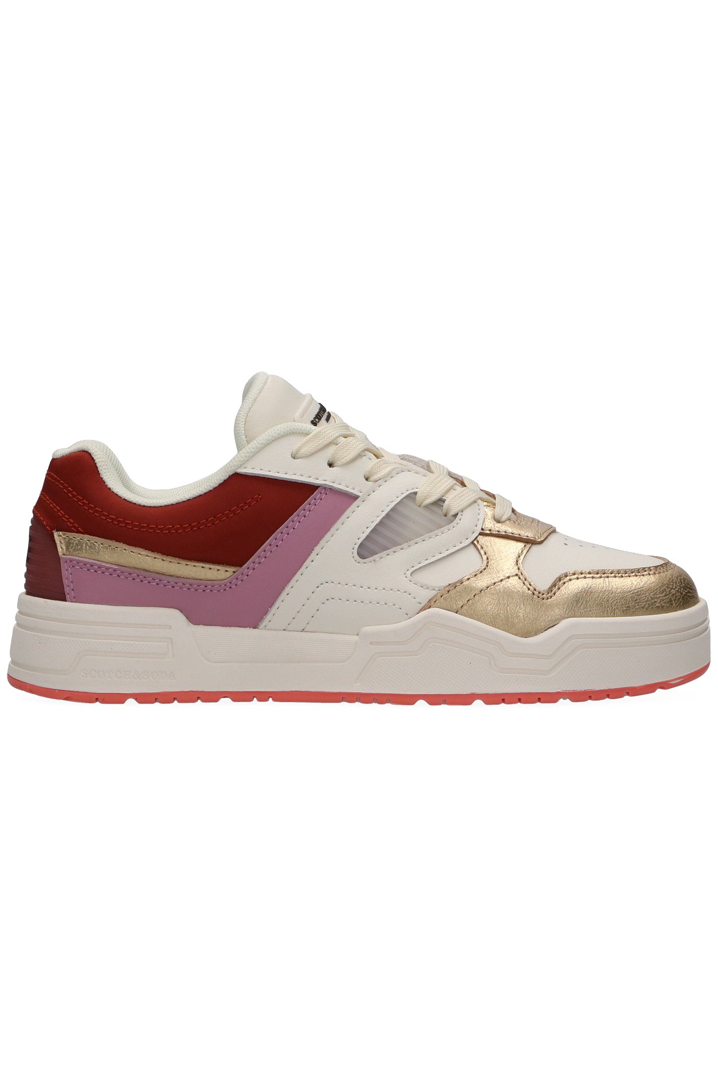 LILLIE GOLD/WHITE/RUST by Scotch & Soda Footwear