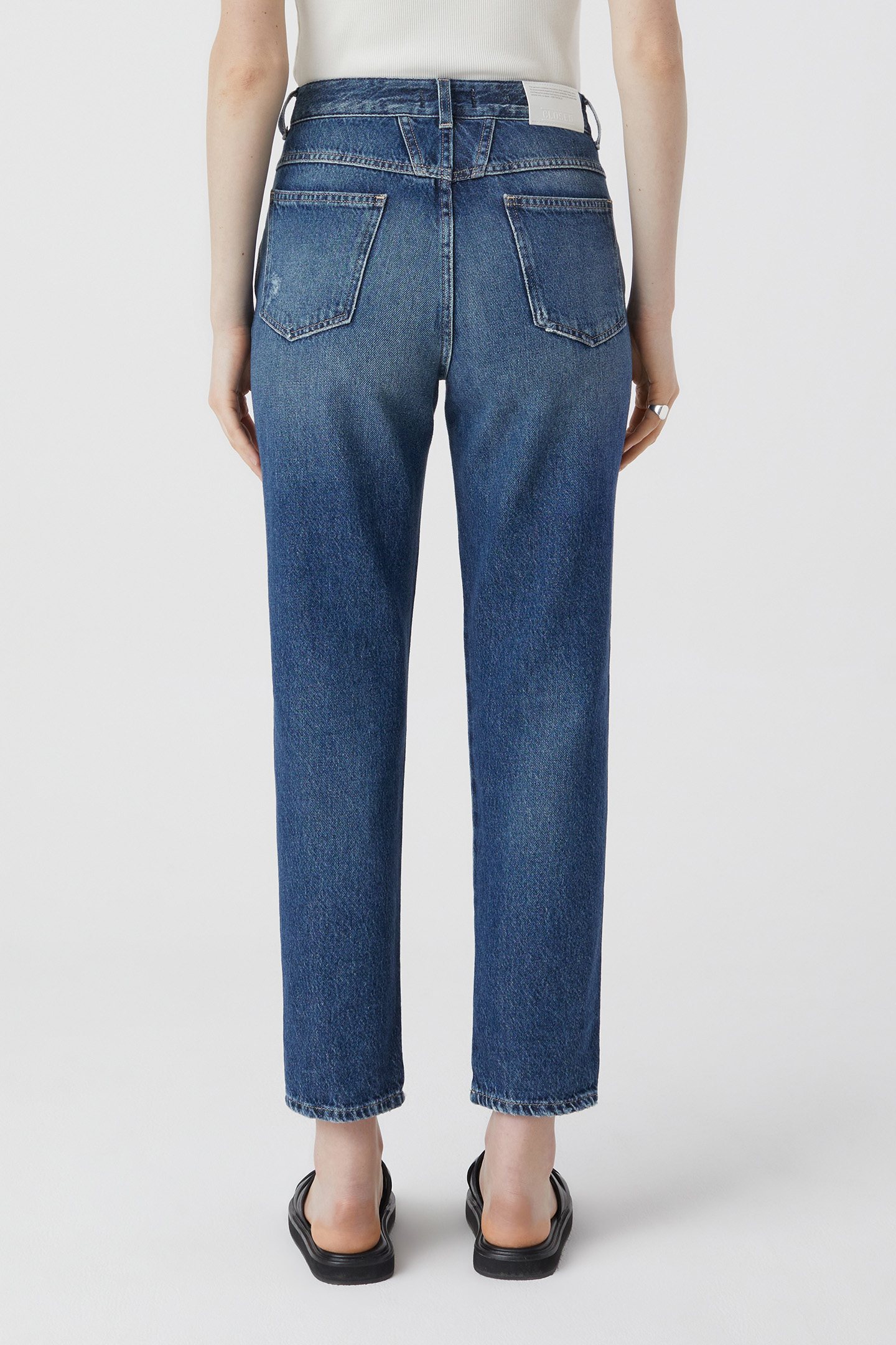 PEDAL PUSHER JEANS DARK BLUE 2