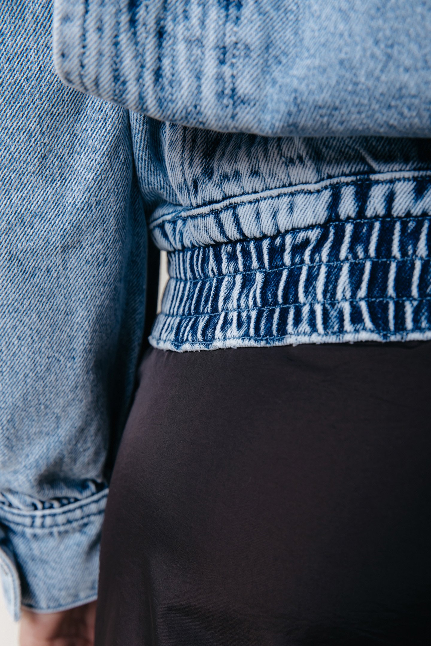 FREJA MULTISTITCH DENIM JACKET LIGHT BLUE DENIM 6