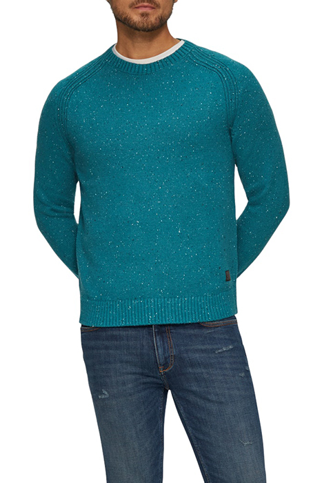 S.OLIVER PULLOVER BLUE GREEN 1