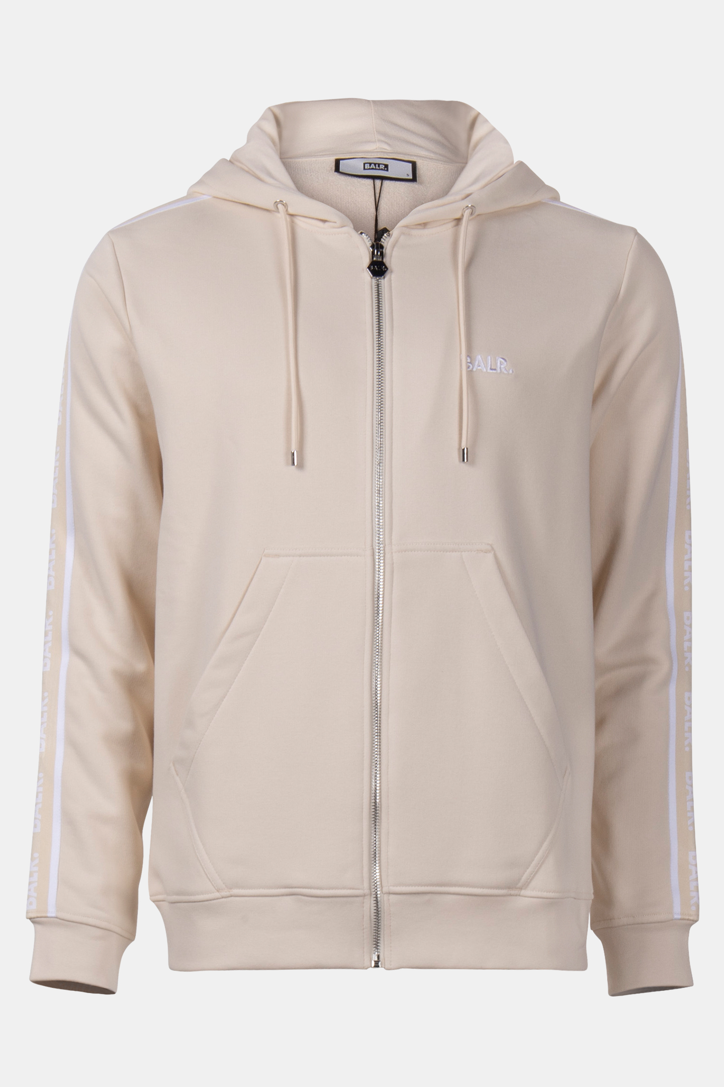 B-TAPE ZIP THROUGH HOODIE WHITE SWAN 3