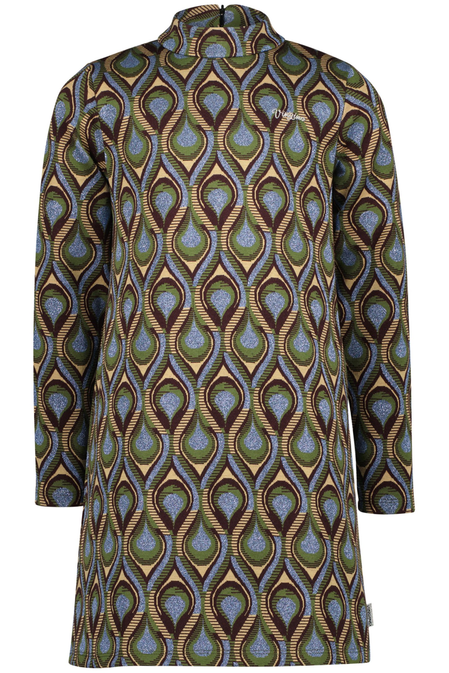 GIRL'S PAULA MIDI DRESS MULTICOLOUR SAND 1