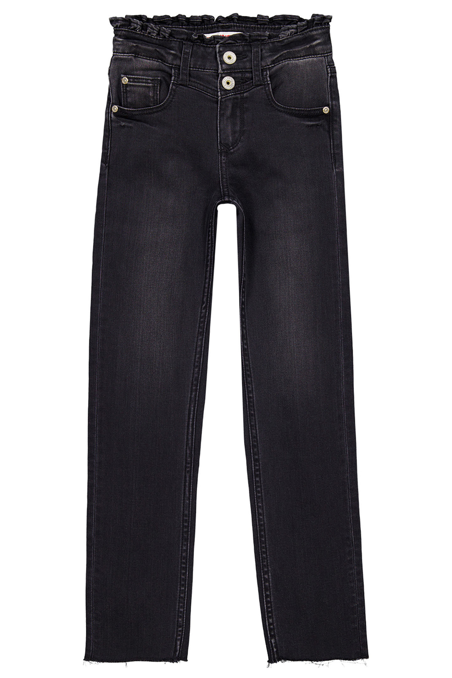 GIRL'S CANDY RUFFLE JEANS BLACK 1