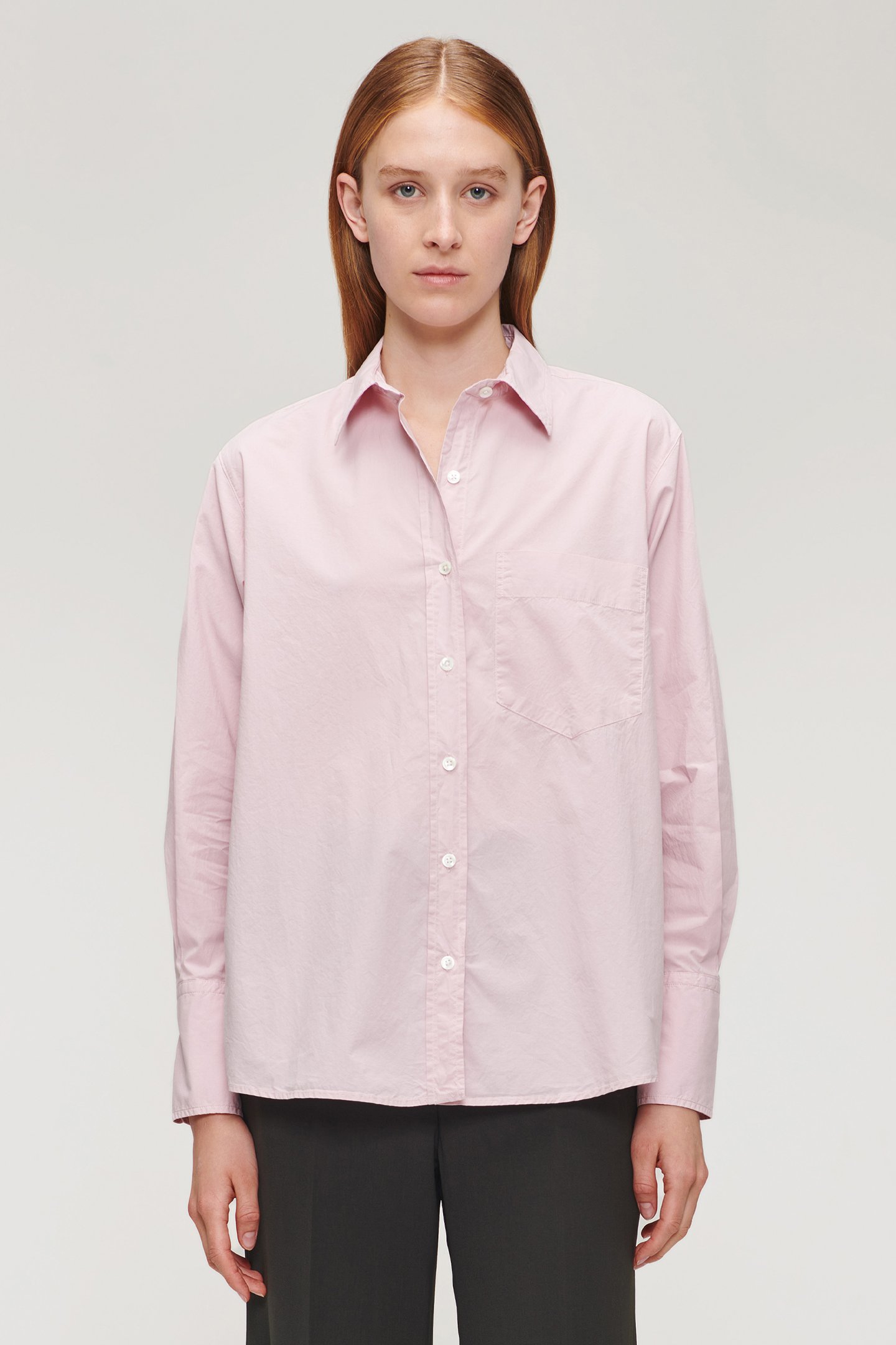 ORG COTTON BOYS SHIRT BLUSH by Zenggi