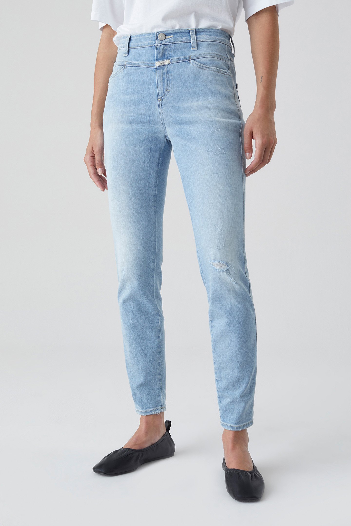 SKINNY PUSHER JEANS LIGHT BLUE by Closed