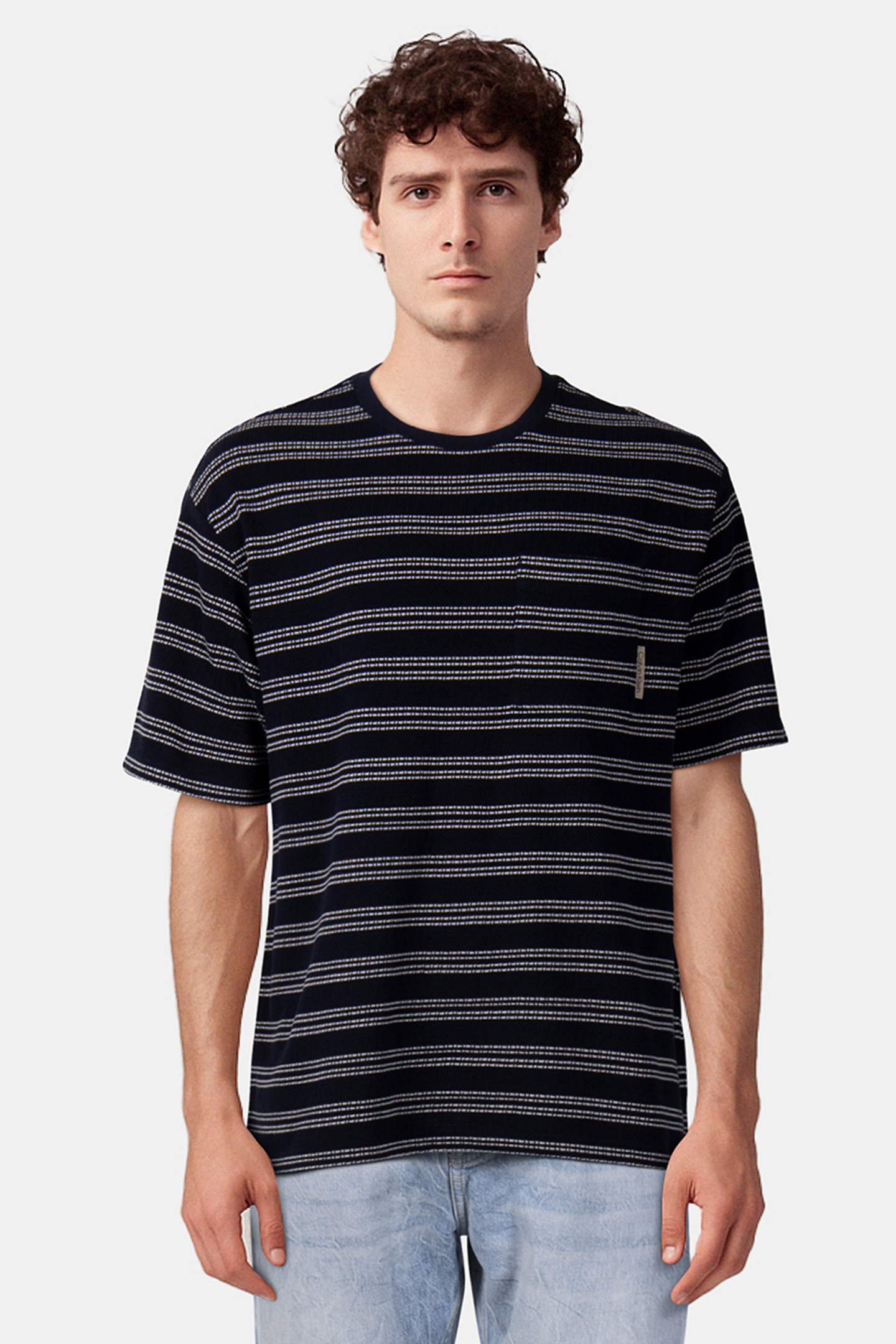 SS STRIPE JACQUARD NIGHT SKY 1