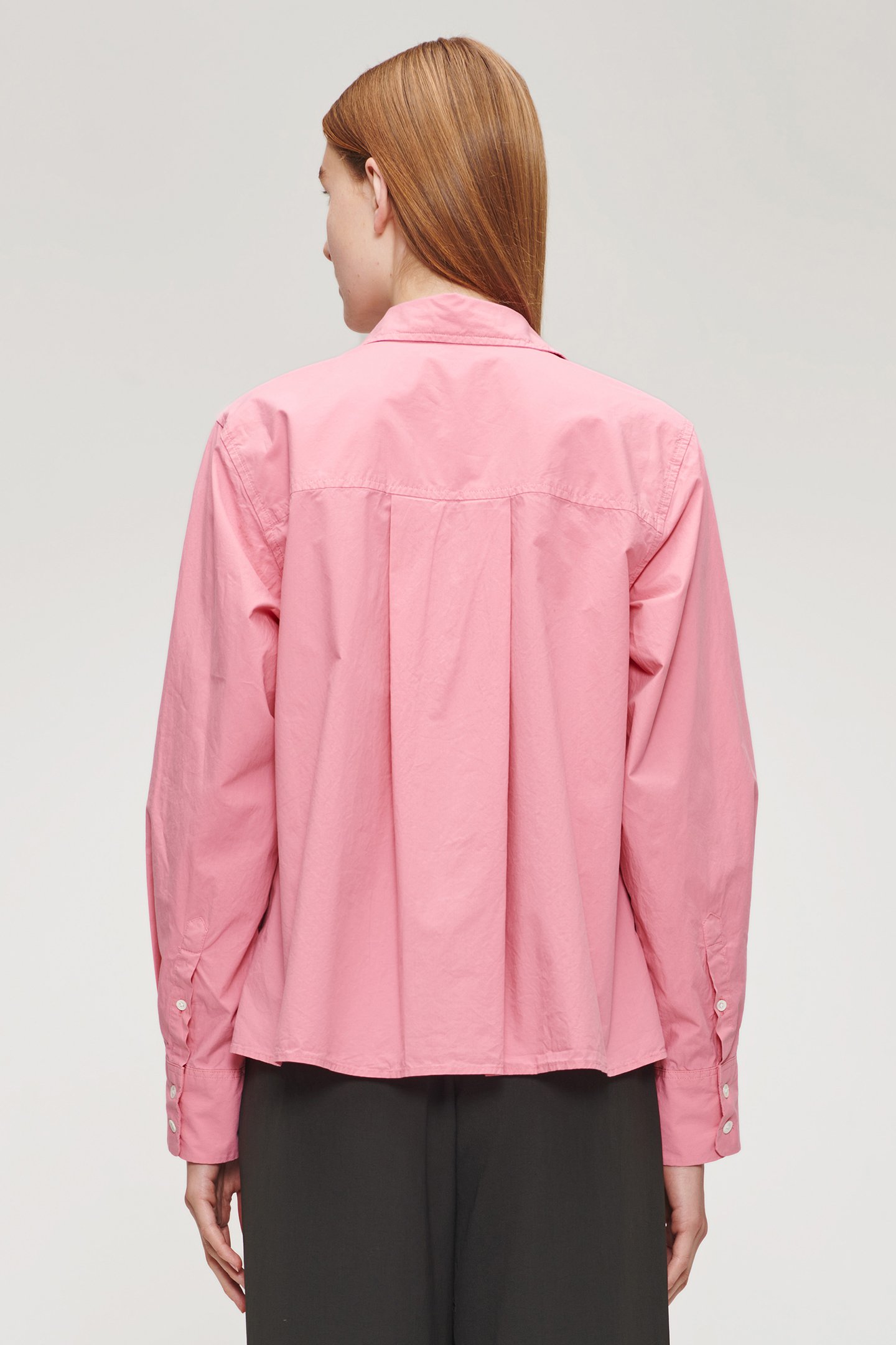 ORG COTTON BOXY SHIRT PINK 2