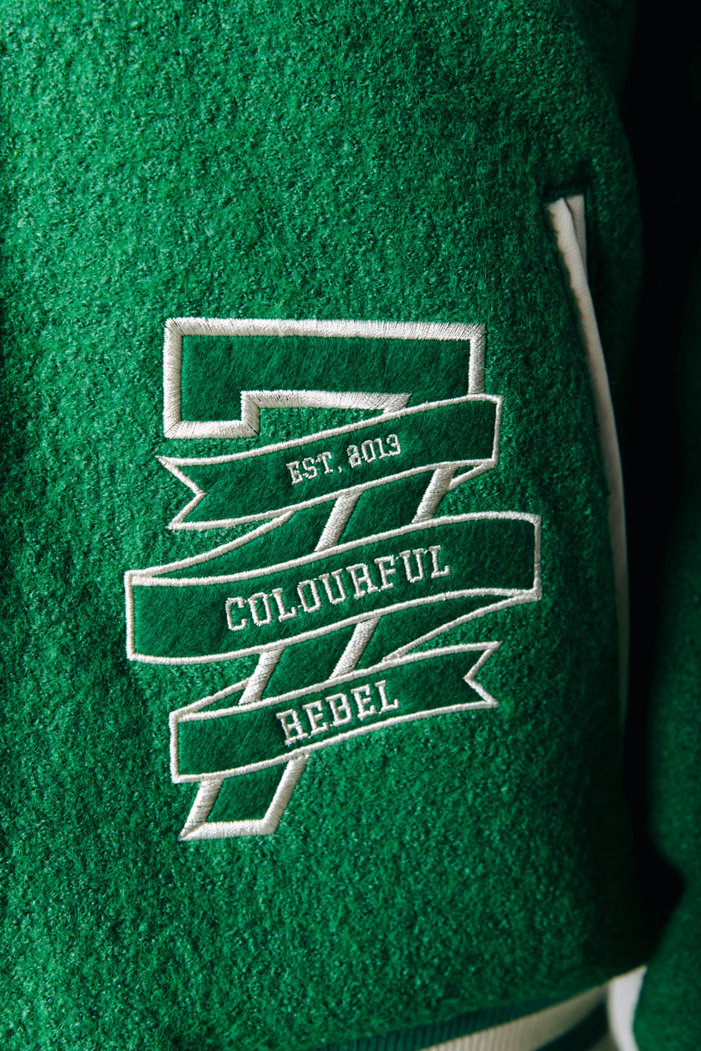 JOAN BASEBALL BOMBER JACKET DEEP GREEN 9