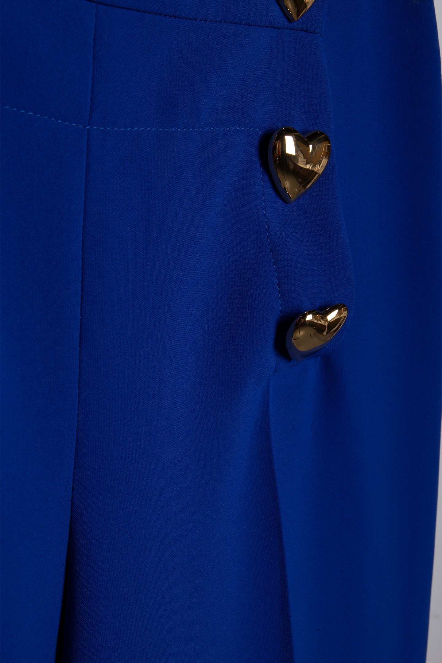 HEART BUTTONS CRÊPE TROUSERS BLUE 4