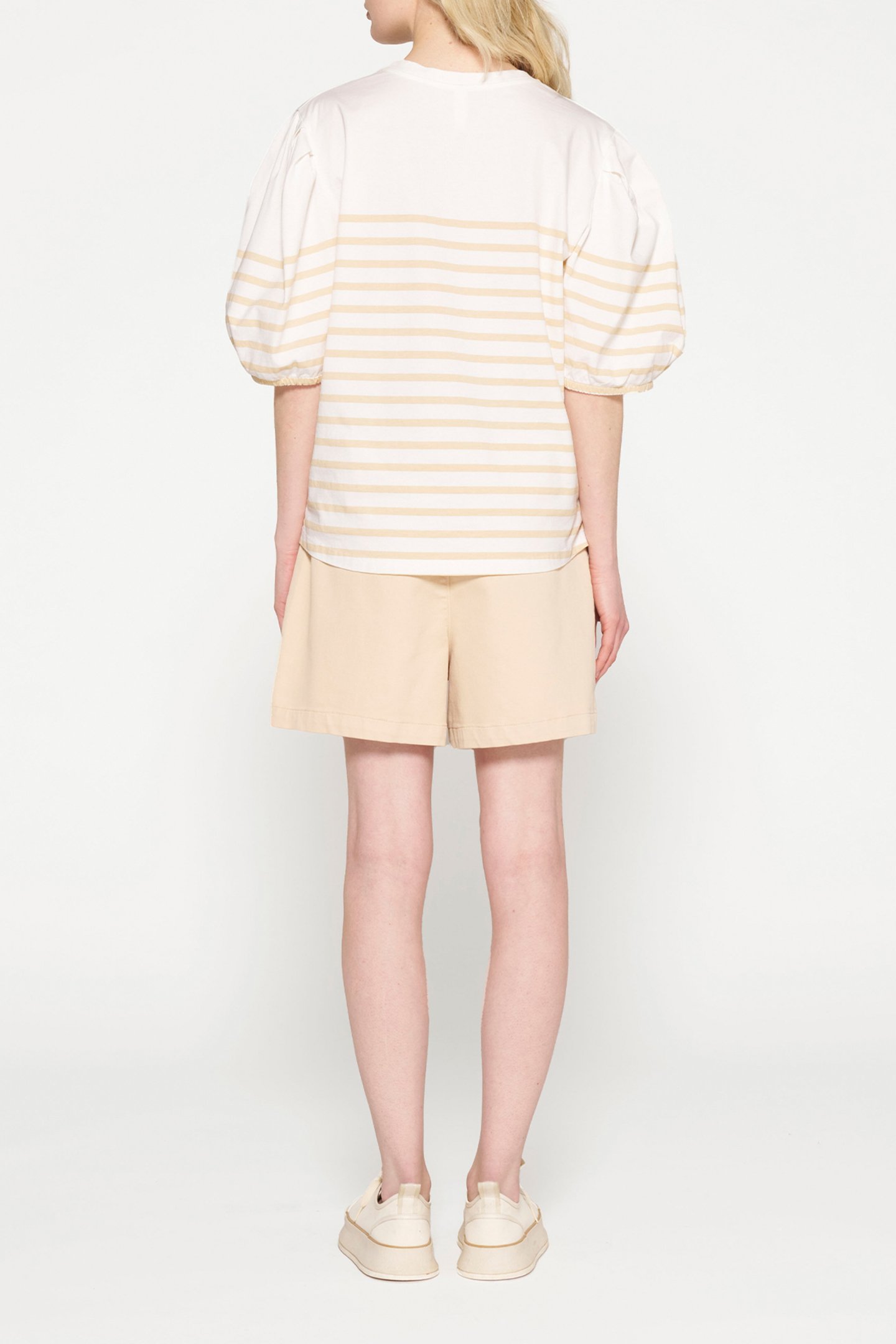 BALLOON SLEEVE TEE STRIPES ECRU/NATURAL 3