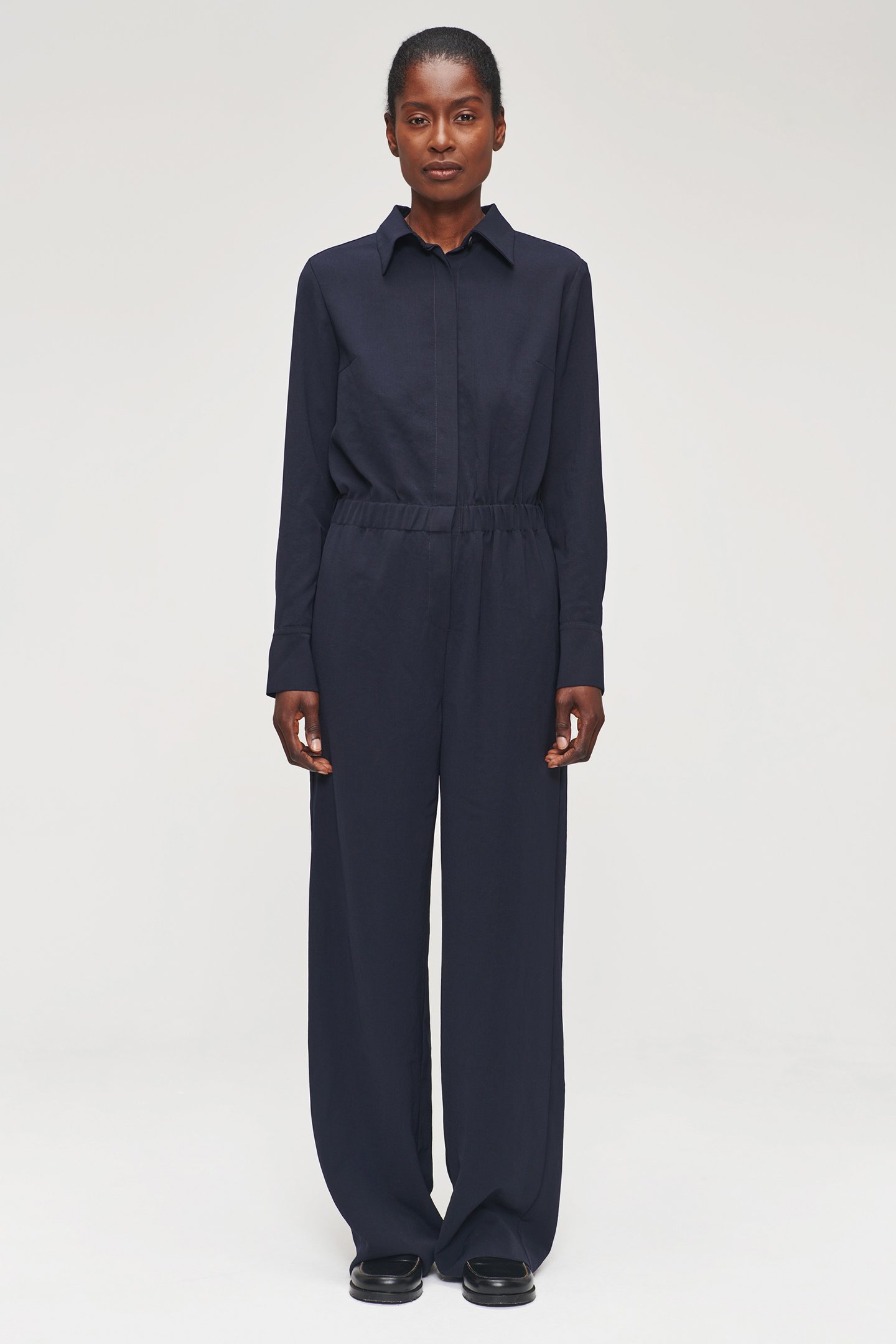 RELAXED FIT JUMPSUIT MIDNIGHT BLUE by Zenggi