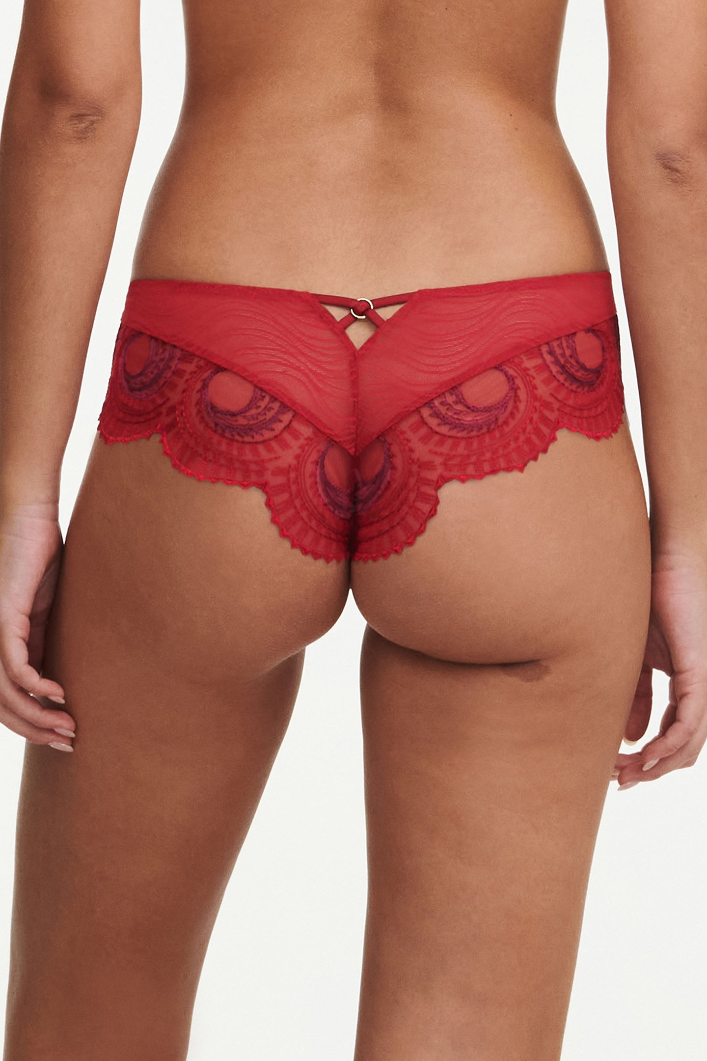 CO BO. SHORTY REVEALING STD W. PASSION RED/AUBERGINE 2