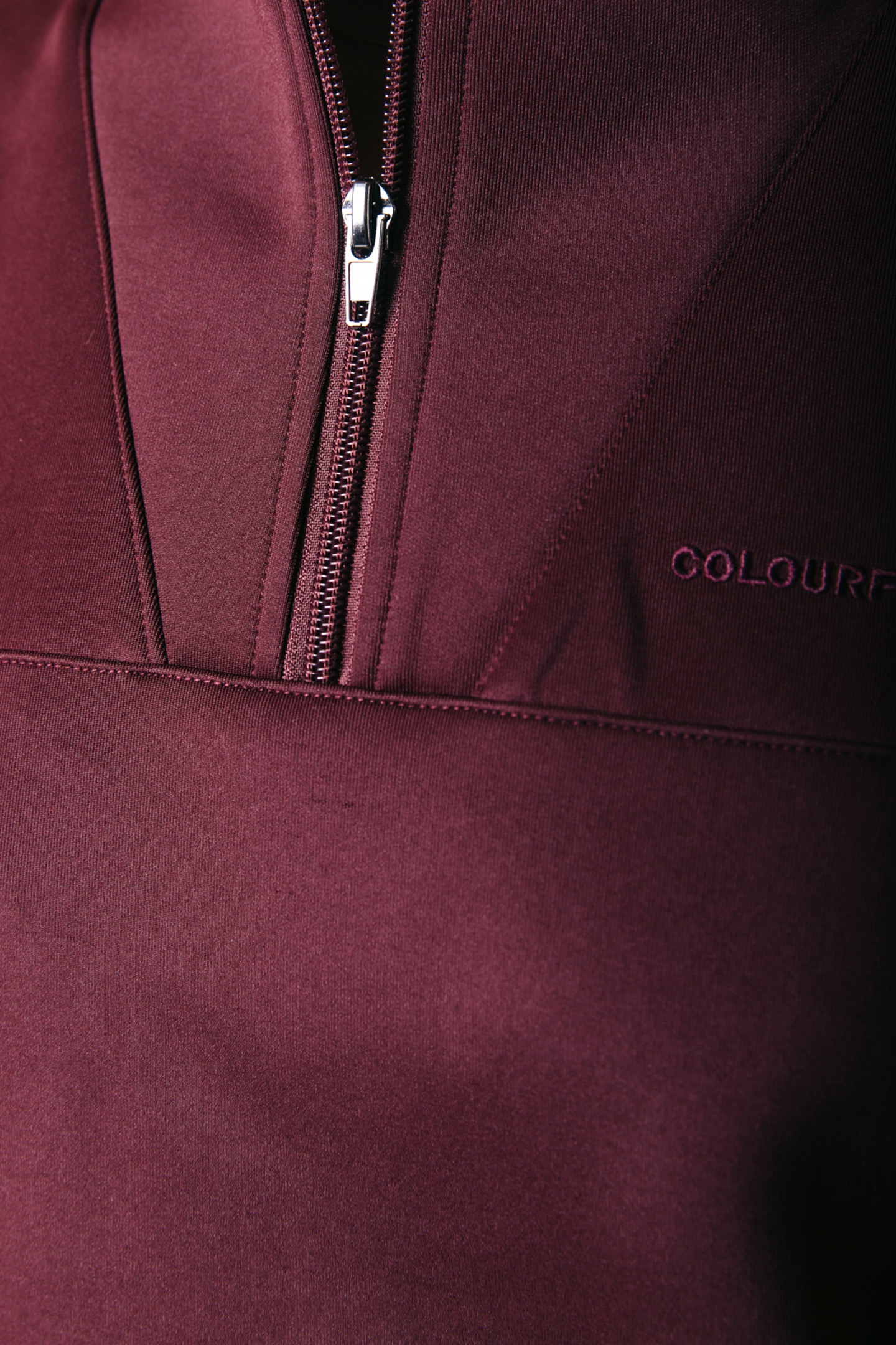 ILENA ZIPPED DROPPED SHOULDER PULL PORT RED 8