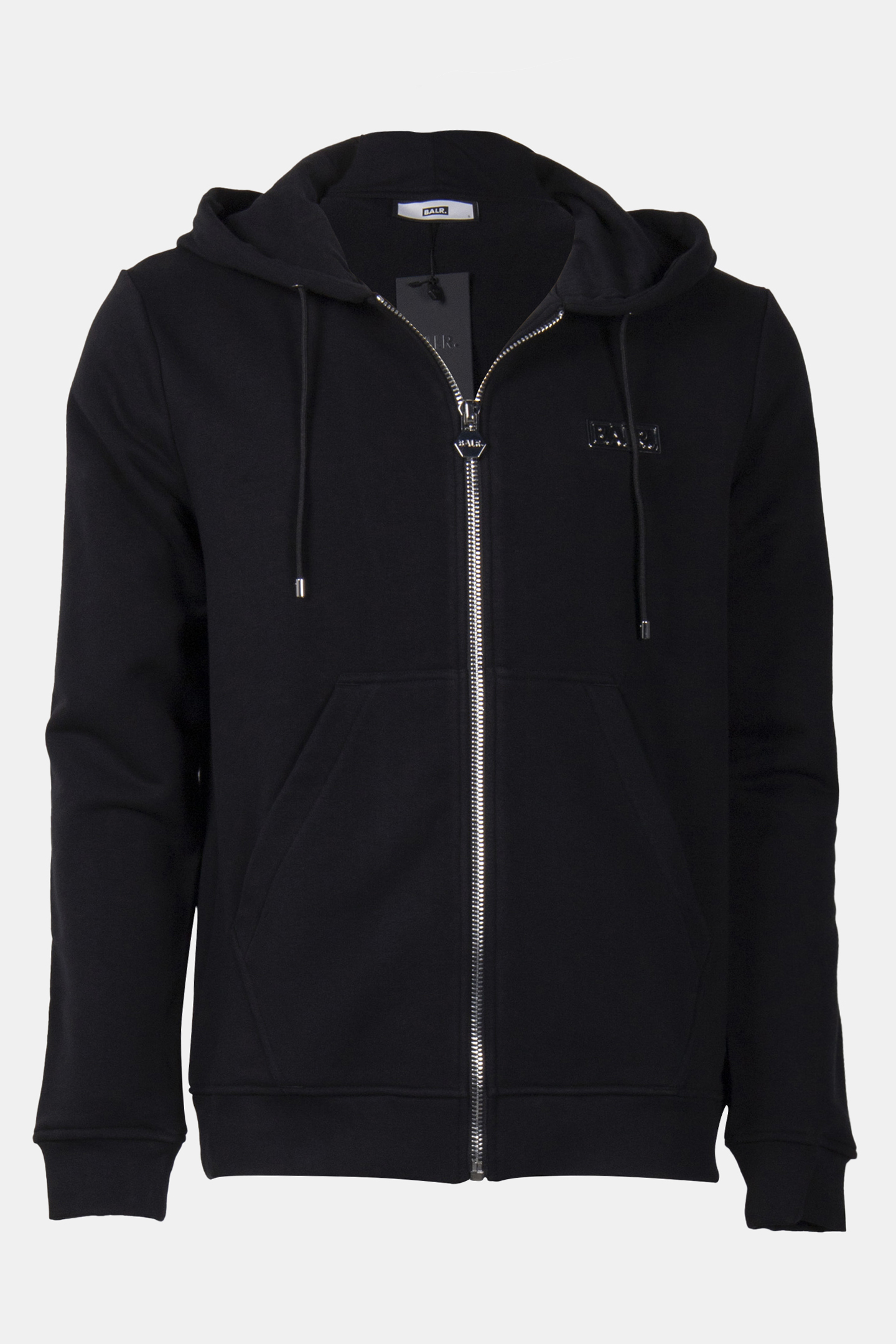 B-SERIES ZIP-THROUGH HOODIE JET BLACK 3
