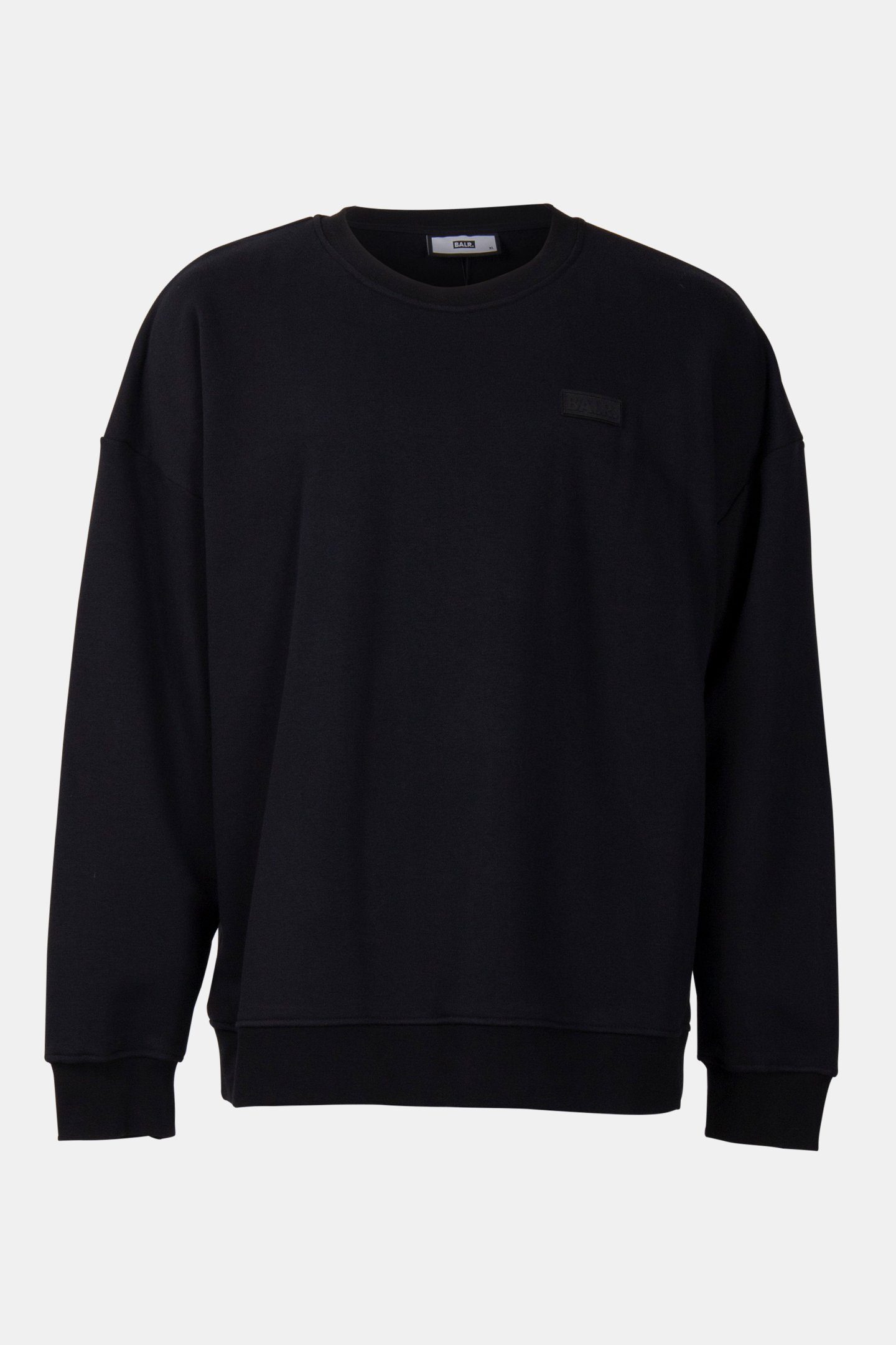 BALR. PATCH BOX FIT CREWNECK JET BLACK 3
