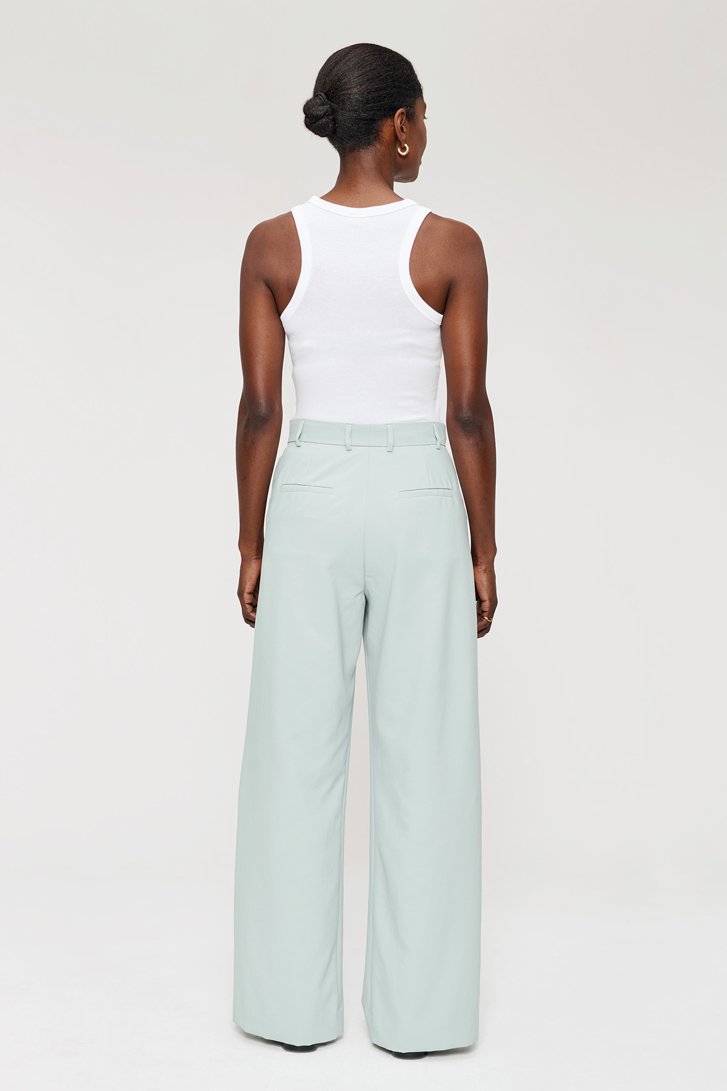 COOL PANAMA STRAIGHT PANTS SEAFOAM 2