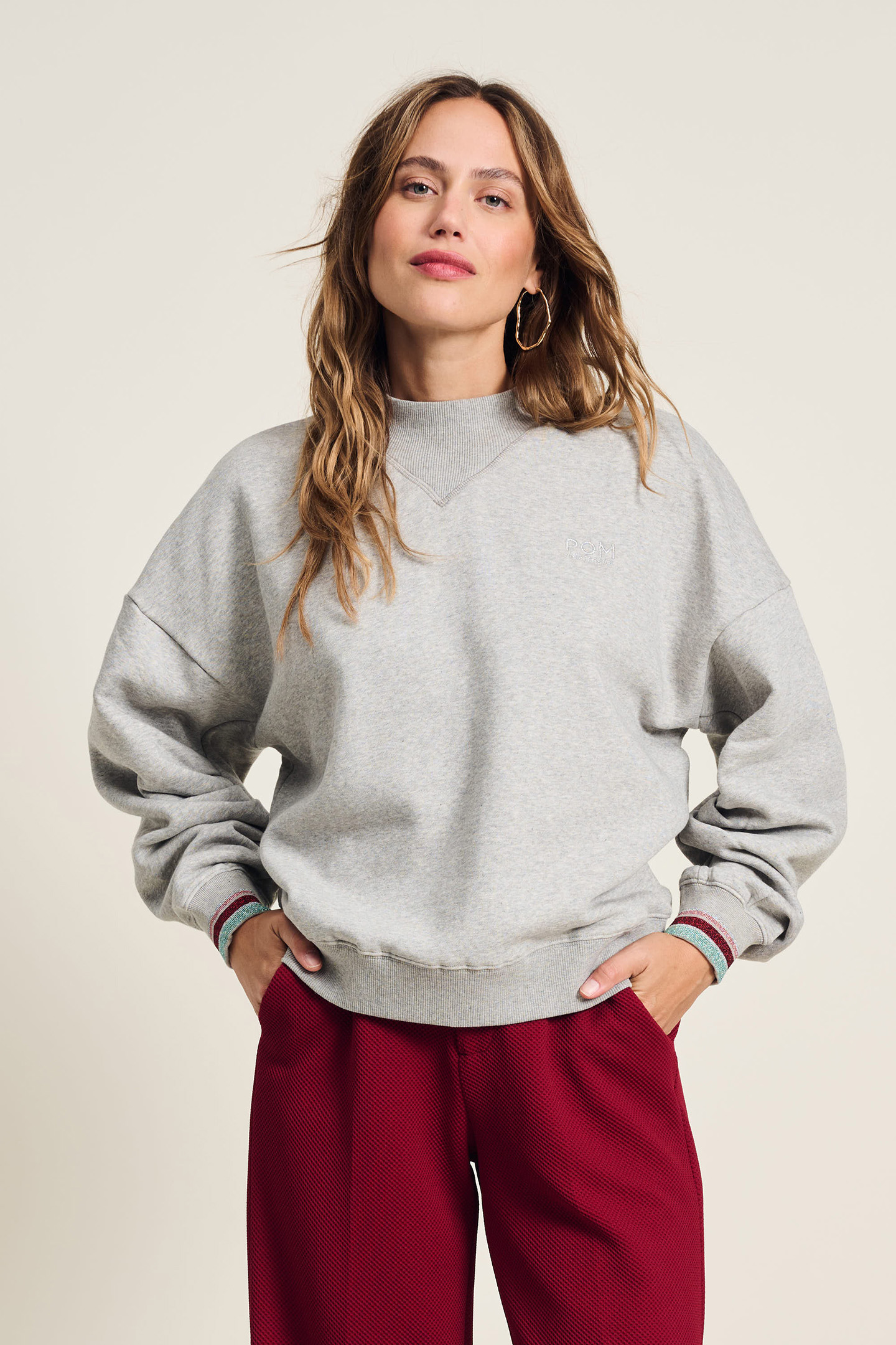 SWEATER - GREY MELANGE 1