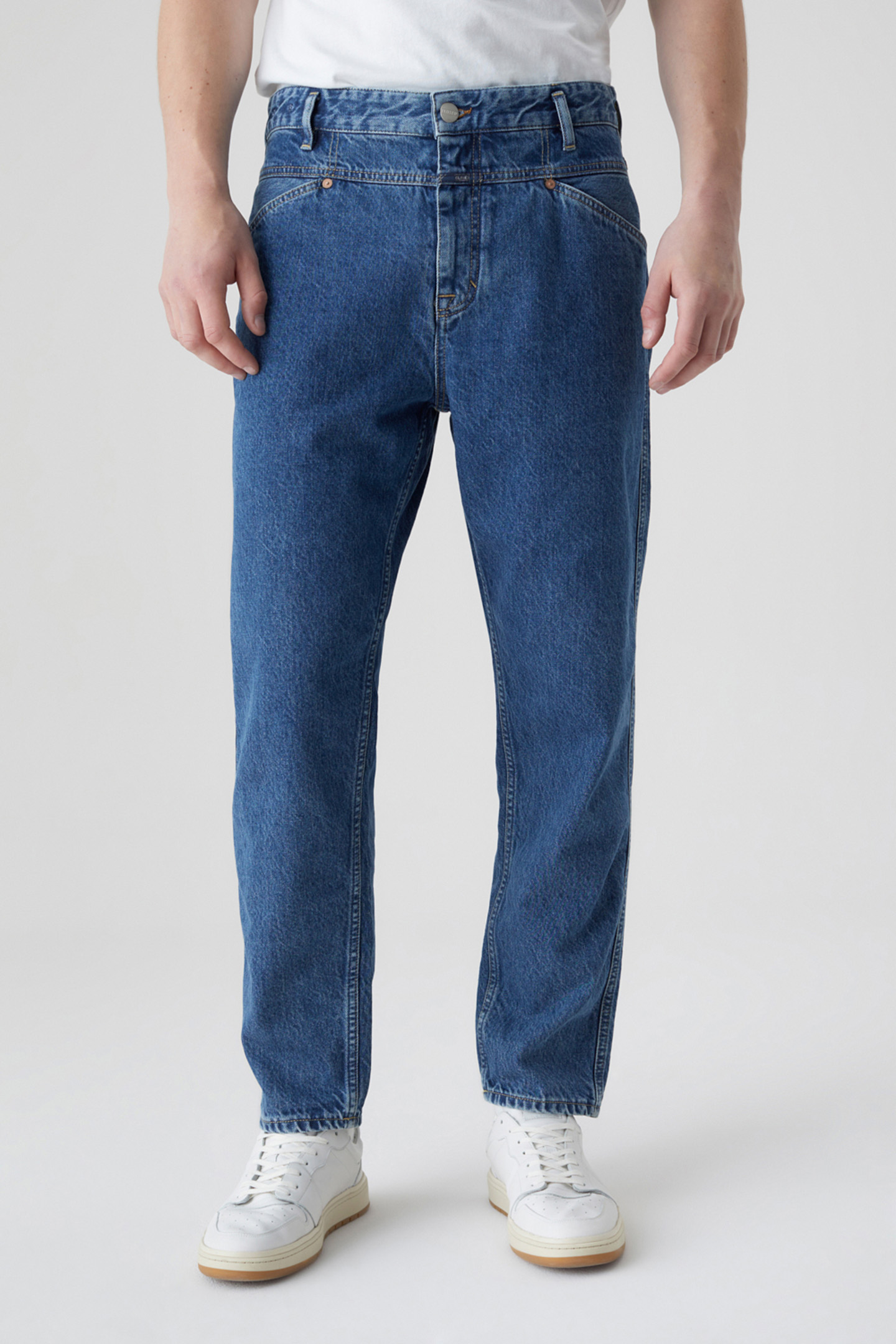 X-LENT TAPERED JEANS MID BLUE 2