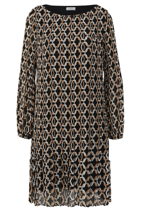 S.OLIVER DRESS GREY/BLACK 3